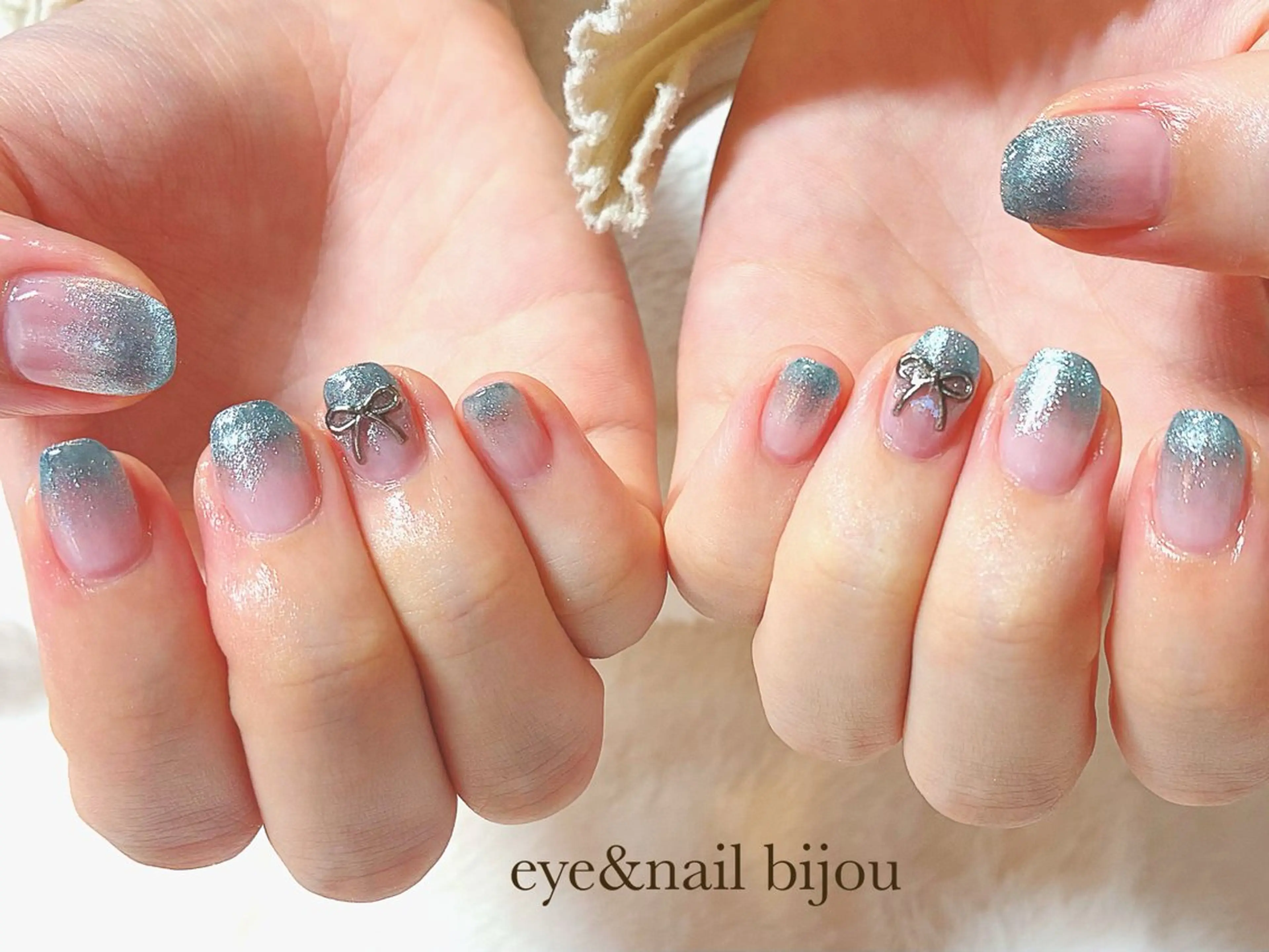 ネイル リボン ハンドネイル n. sakiのネイルデザイン