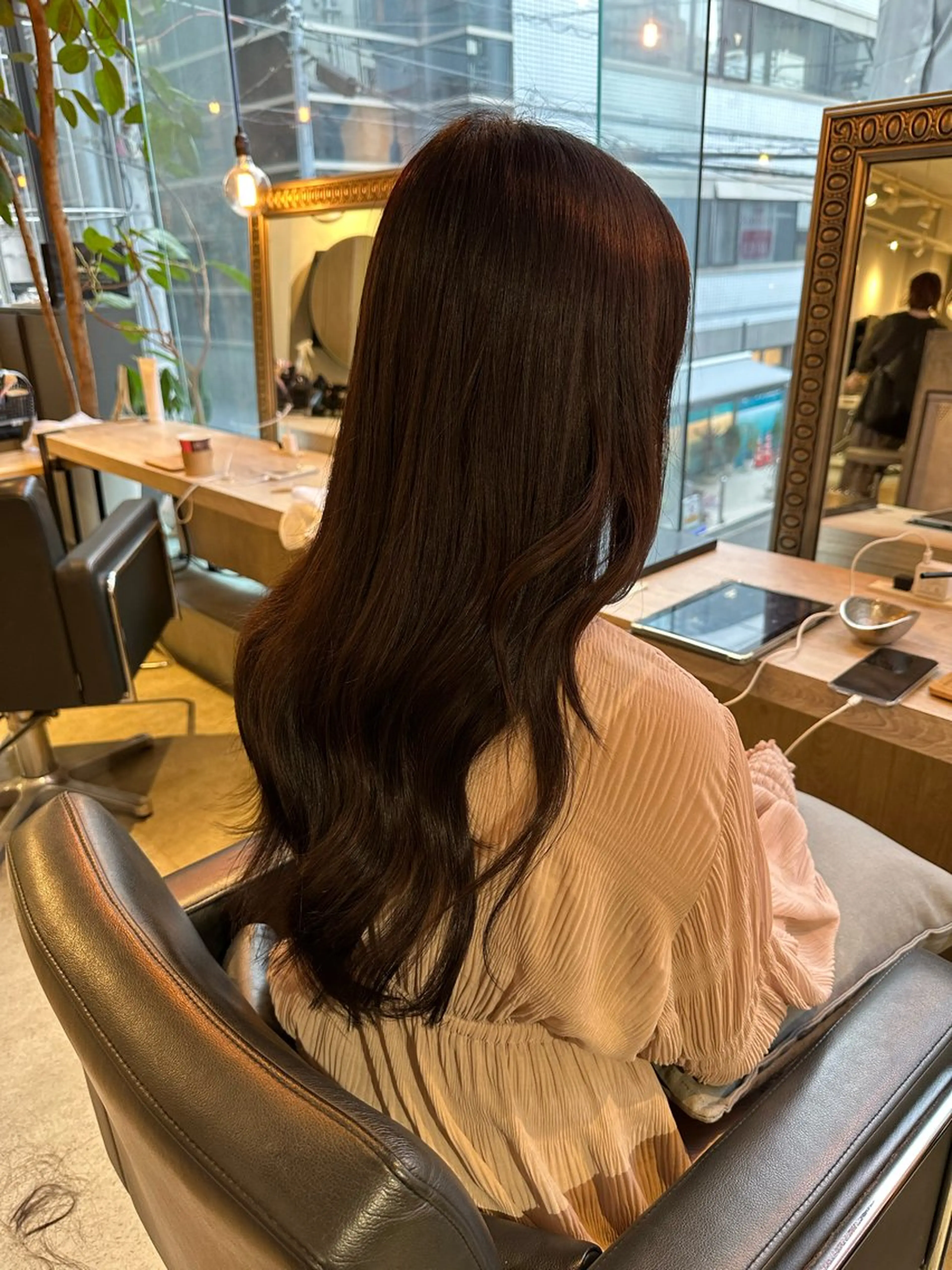 ロング カラー カット ヘアカラー エクステ 美髪・シールエクステ ホソタニリョウコのヘアスタイル