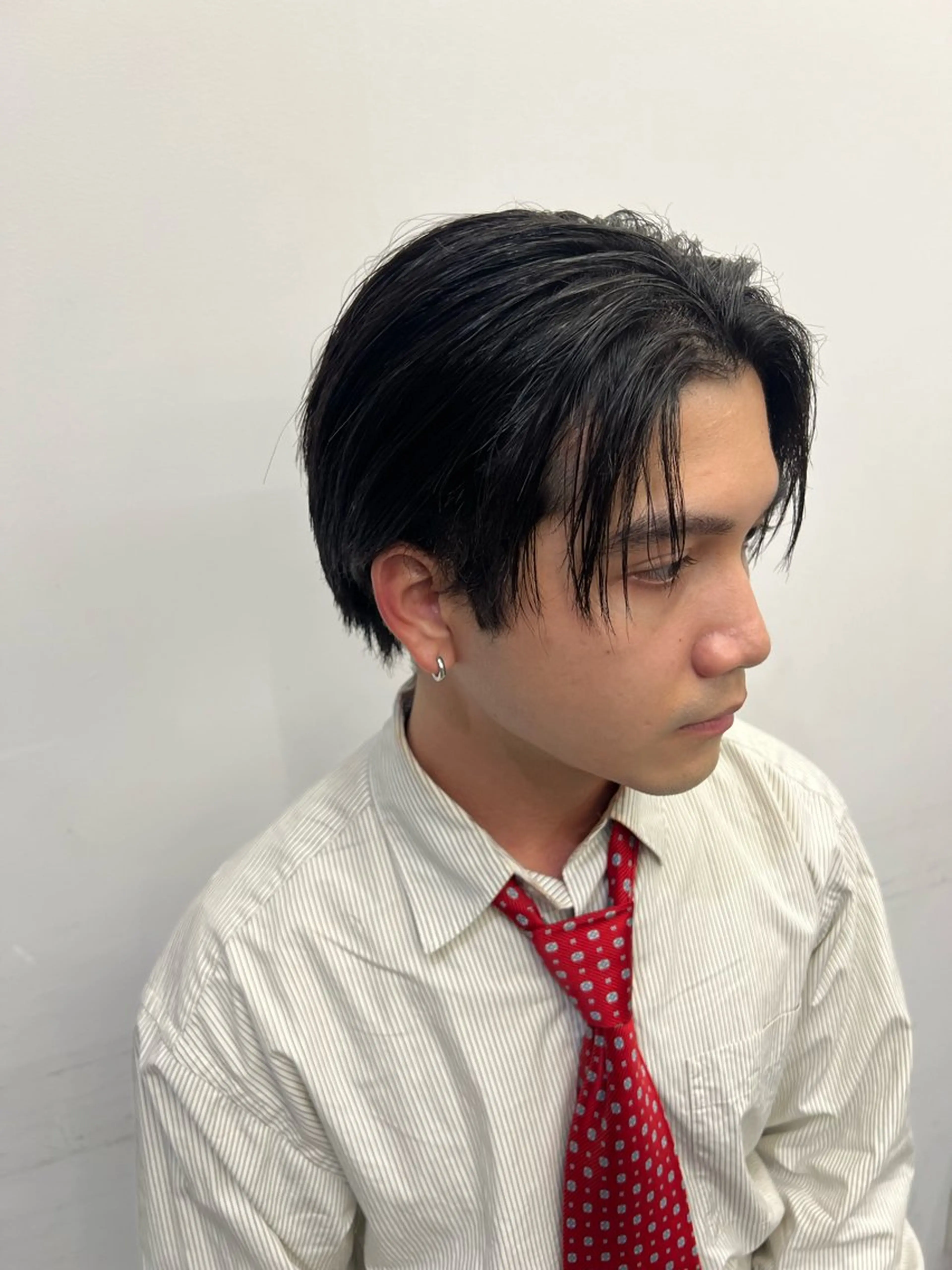 ショート メンズ メンズパーマ/透明感 カラー/影山乃愛のヘアスタイル