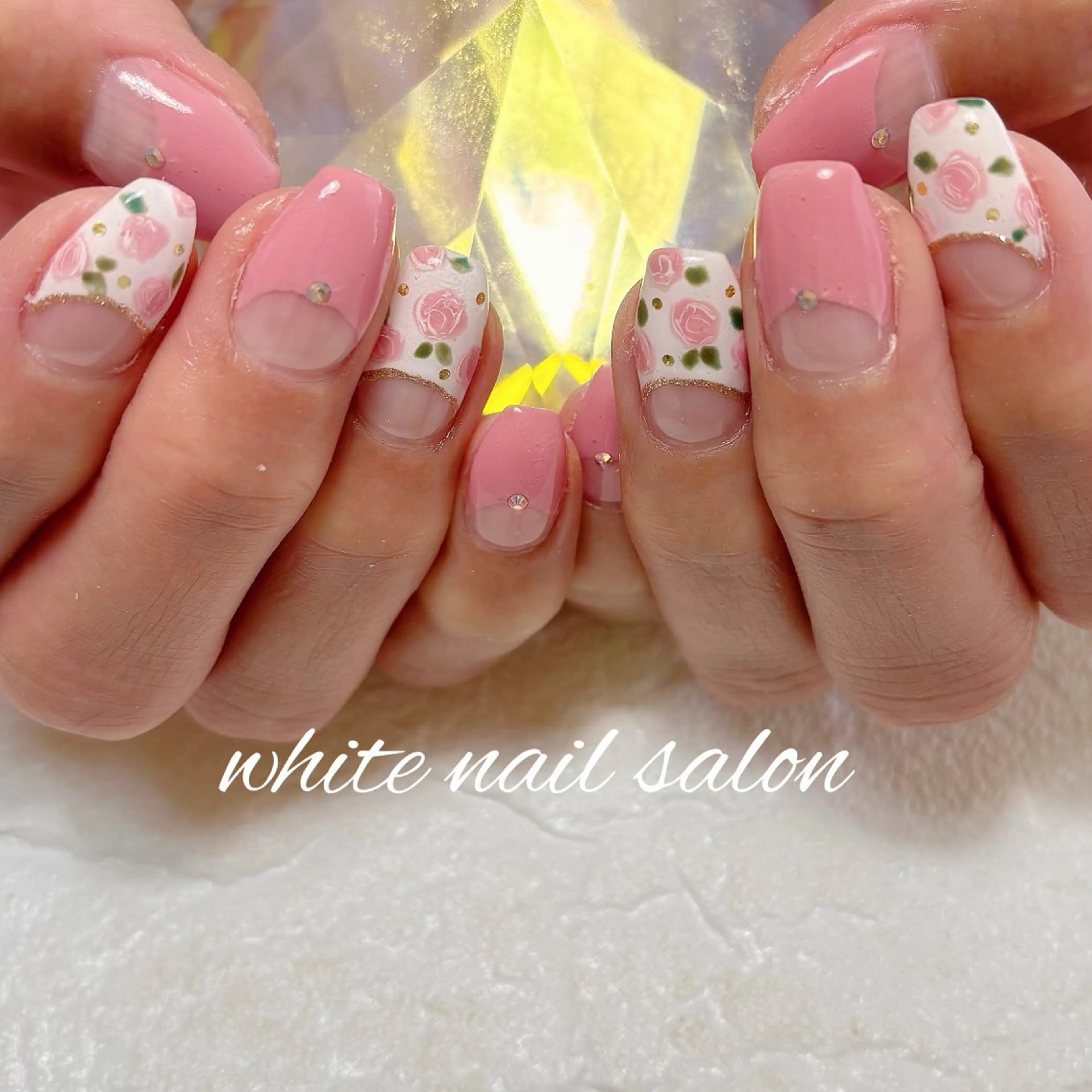 ネイル フットネイル ラメ(グリッター) ハンドネイル white nail salonのネイルデザイン