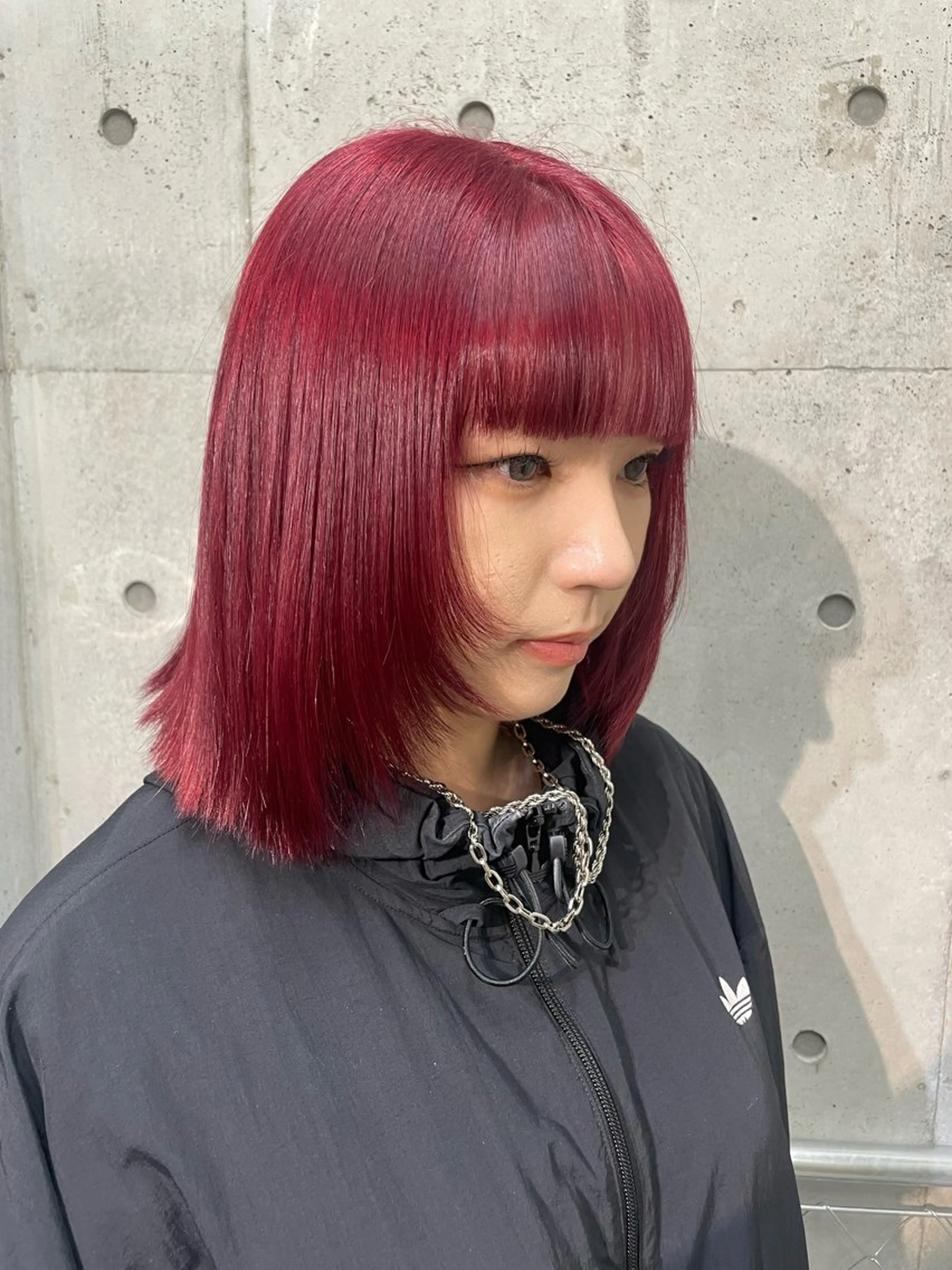 ミディアム ヘアカラー ハイトーン/ブリーチ /ウルフ⛓️MAKIのヘアスタイル