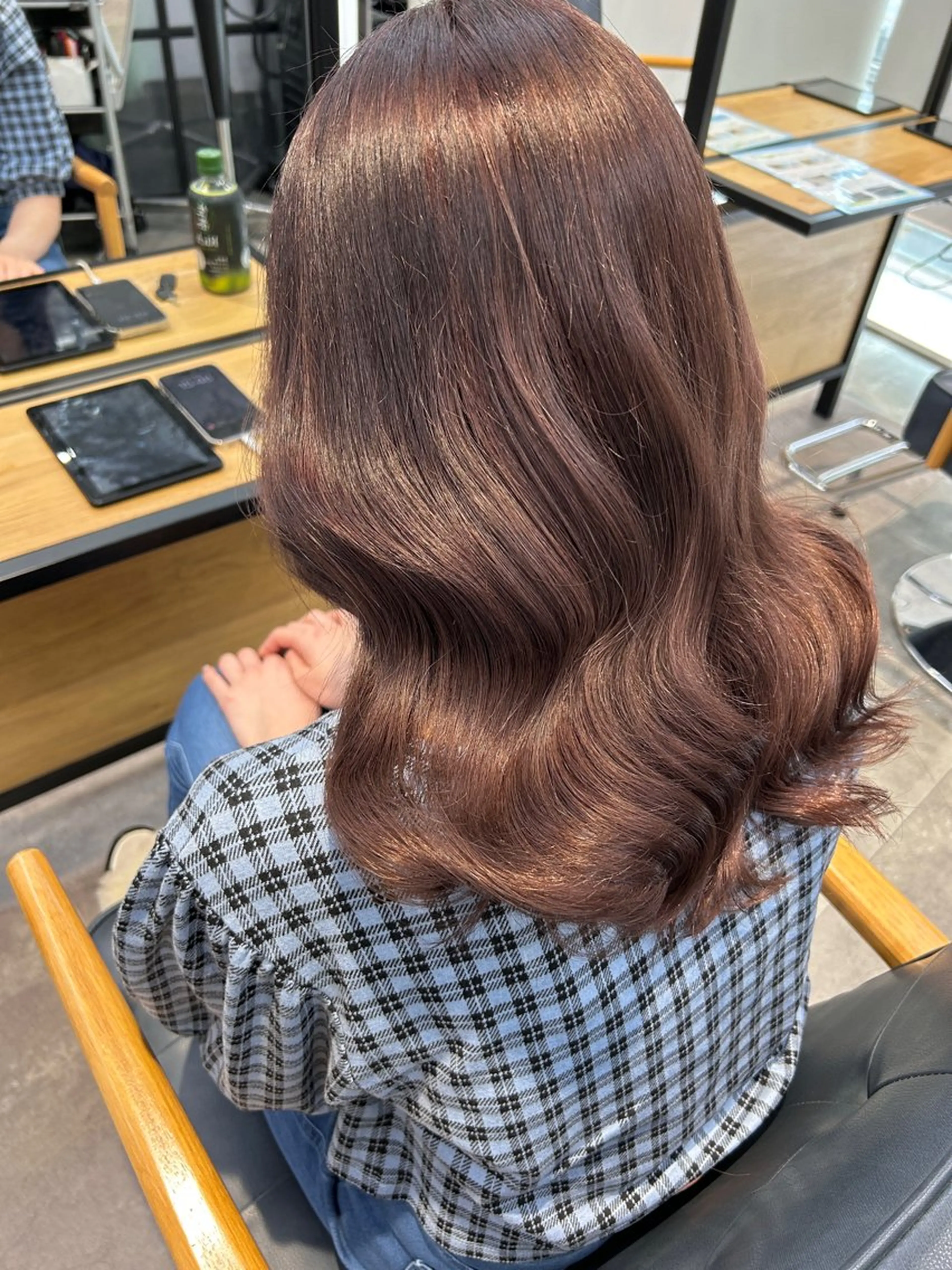 セミロング カラー newi梅田🫧韓国 ヘア🫧sakiのヘアスタイル