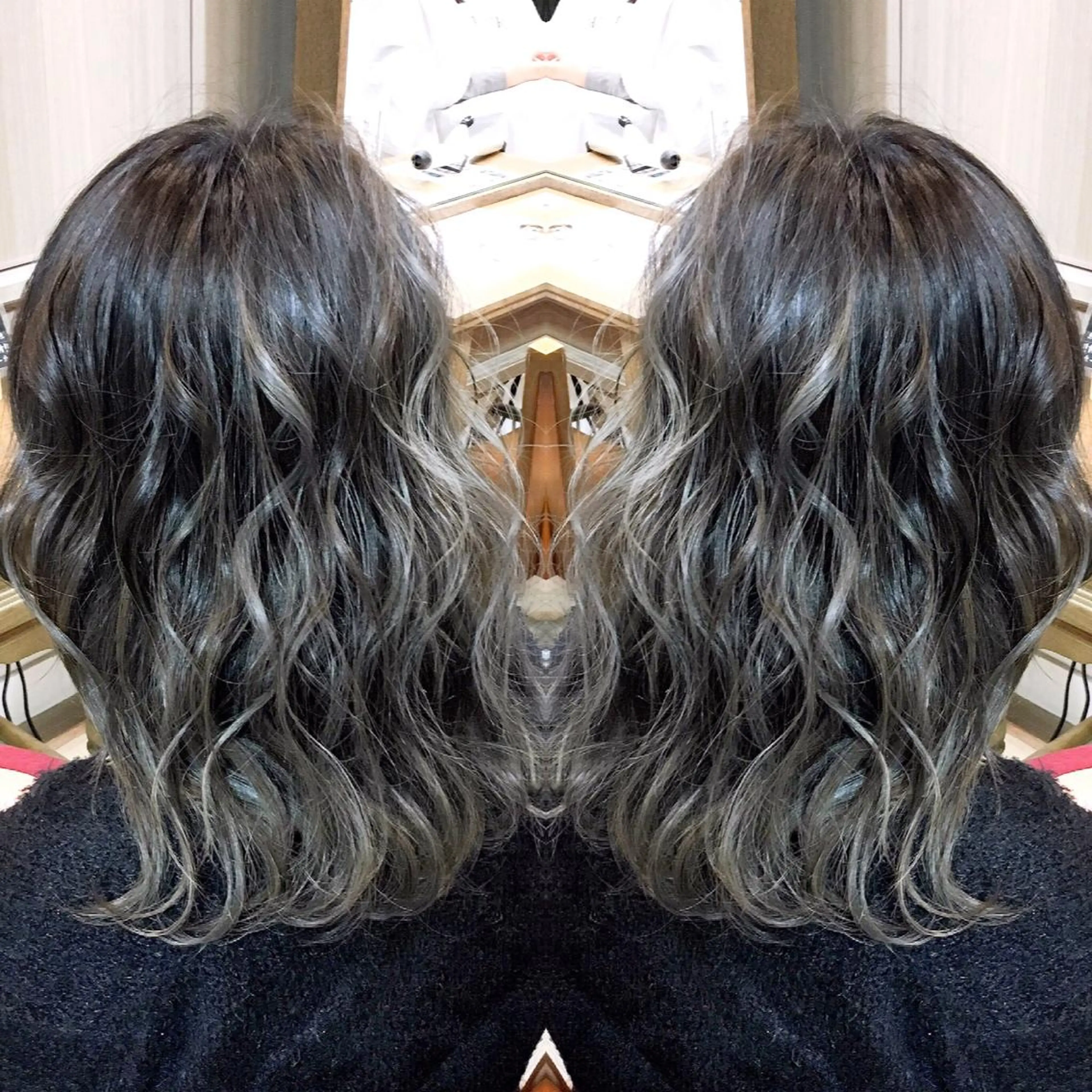 セミロング 外国人風カラー レイヤーカット ヘアカラー トリートメント ヘアセット ❤️千葉県代表❤️ 店長❤️柿本翔一朗のヘアスタイル