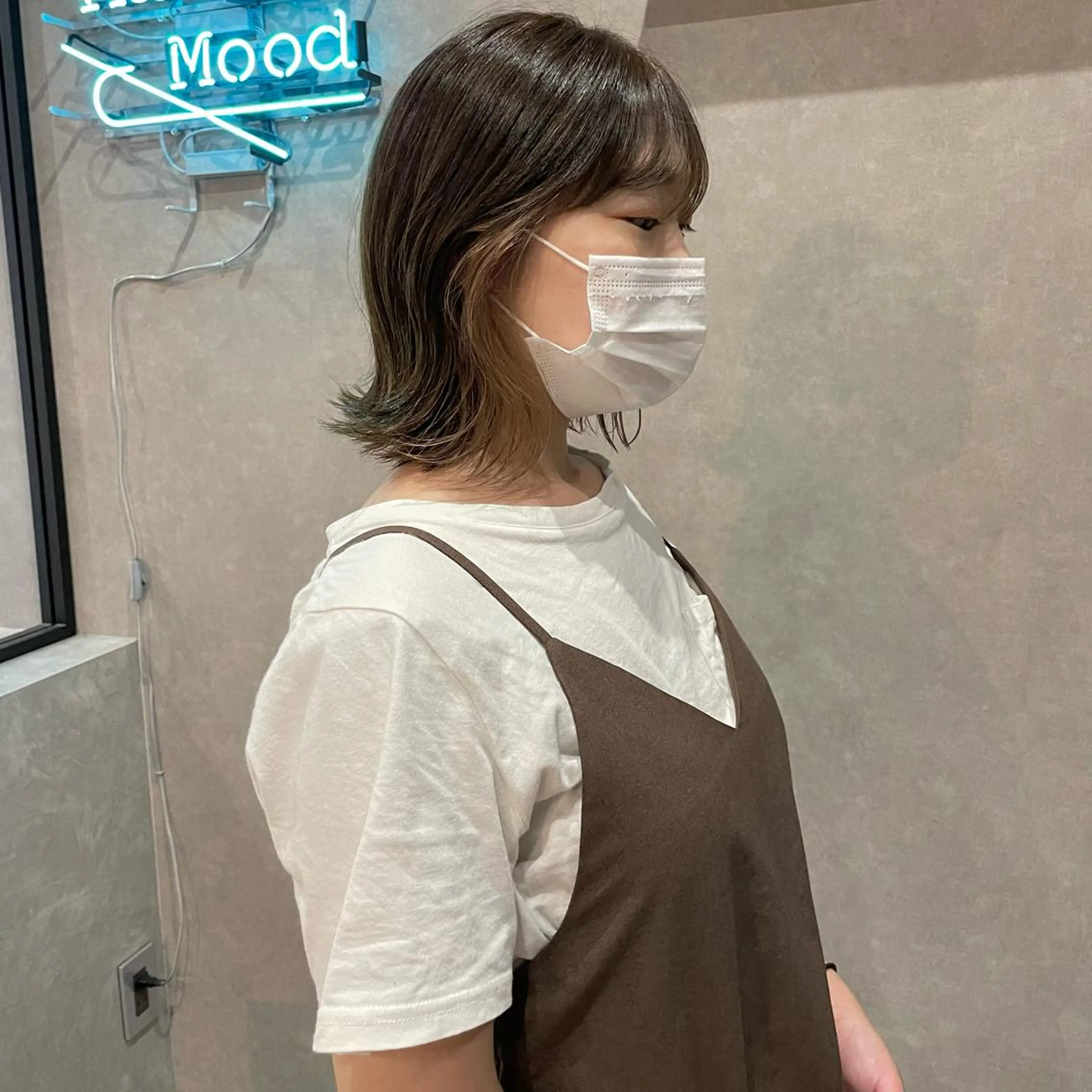 ミディアム カラー はちすか るかのヘアスタイル