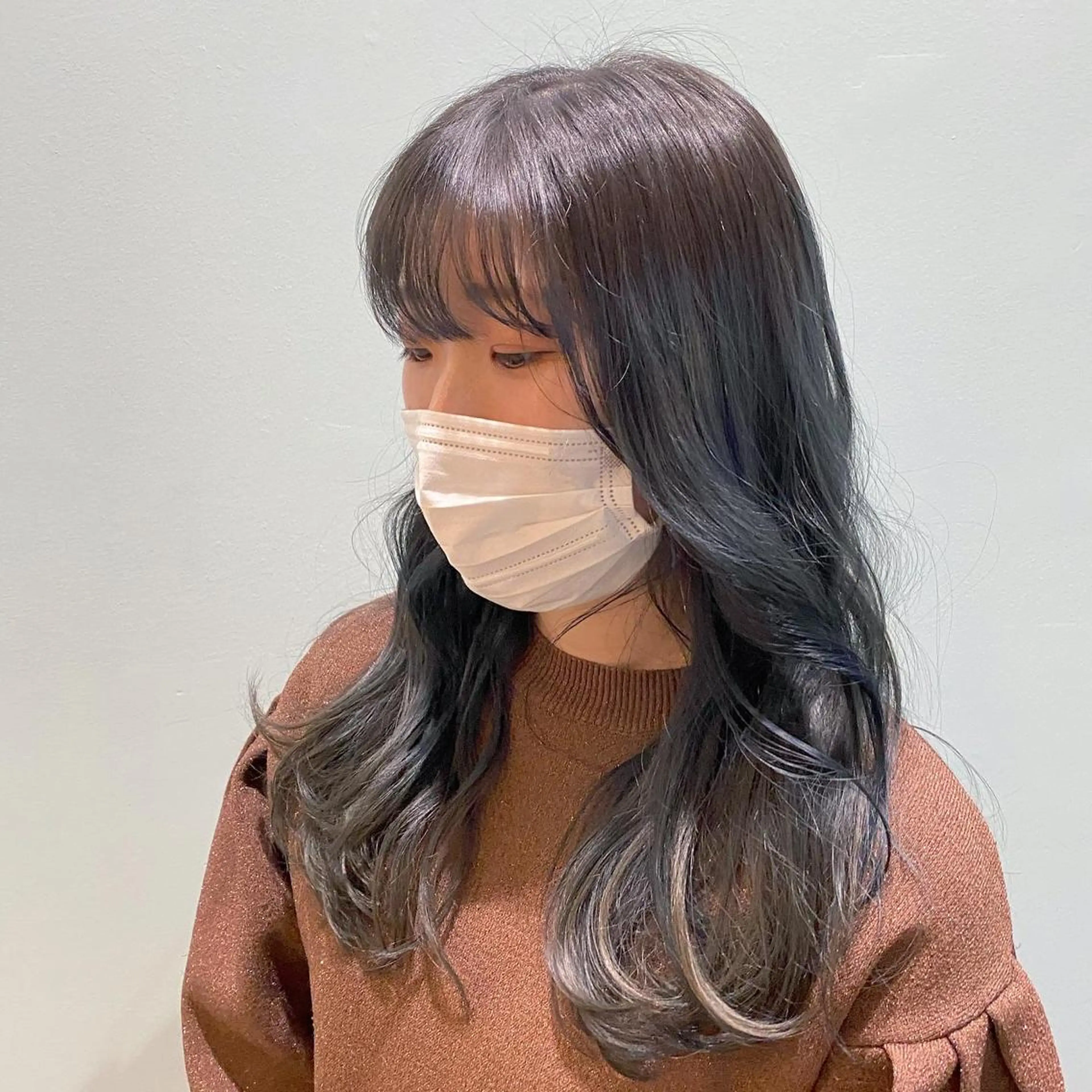 ロング カラー 美髪ストレート 川本雄己のヘアスタイル