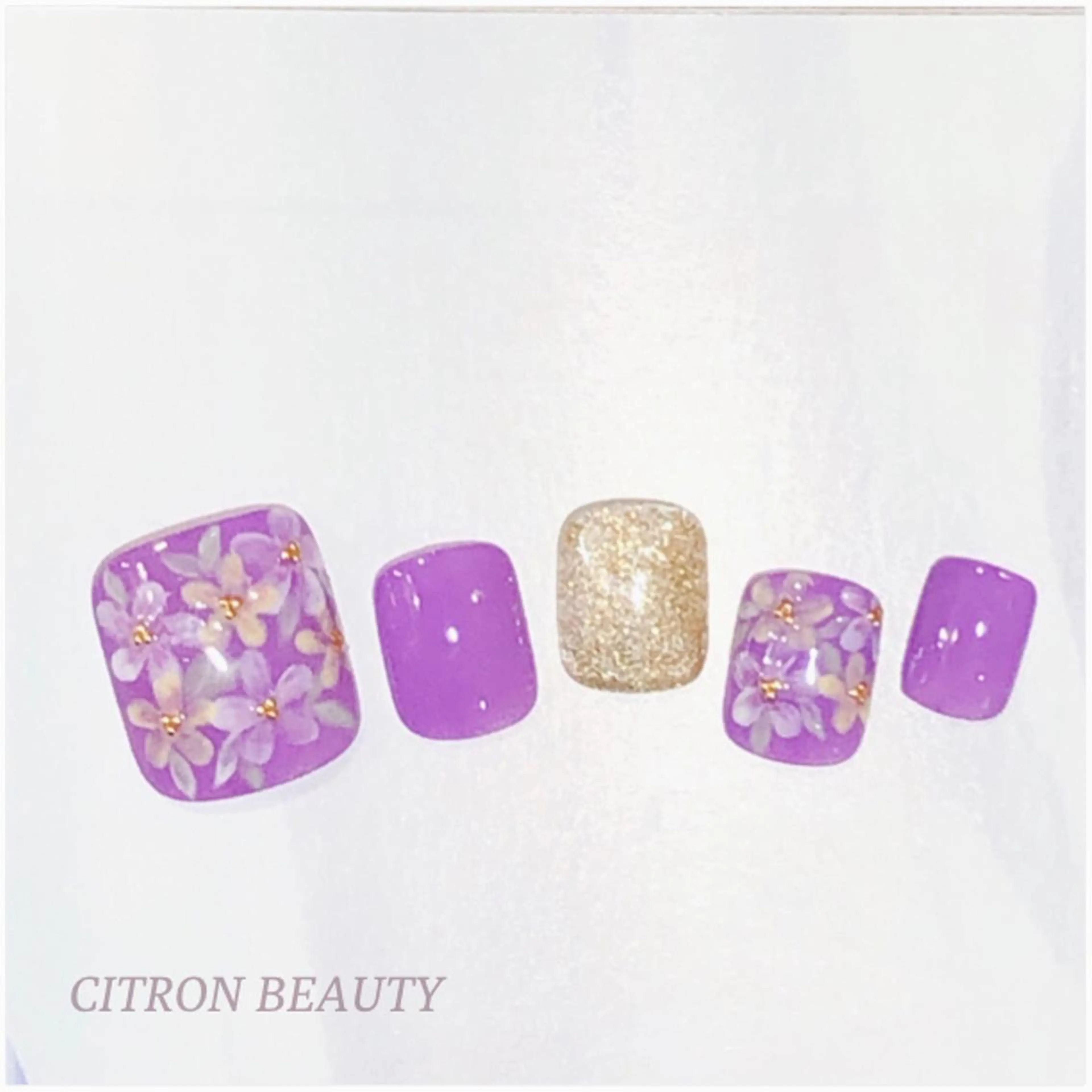 ネイル フットネイル ジェルネイル CITRON NAIL💅練習生のネイルデザイン