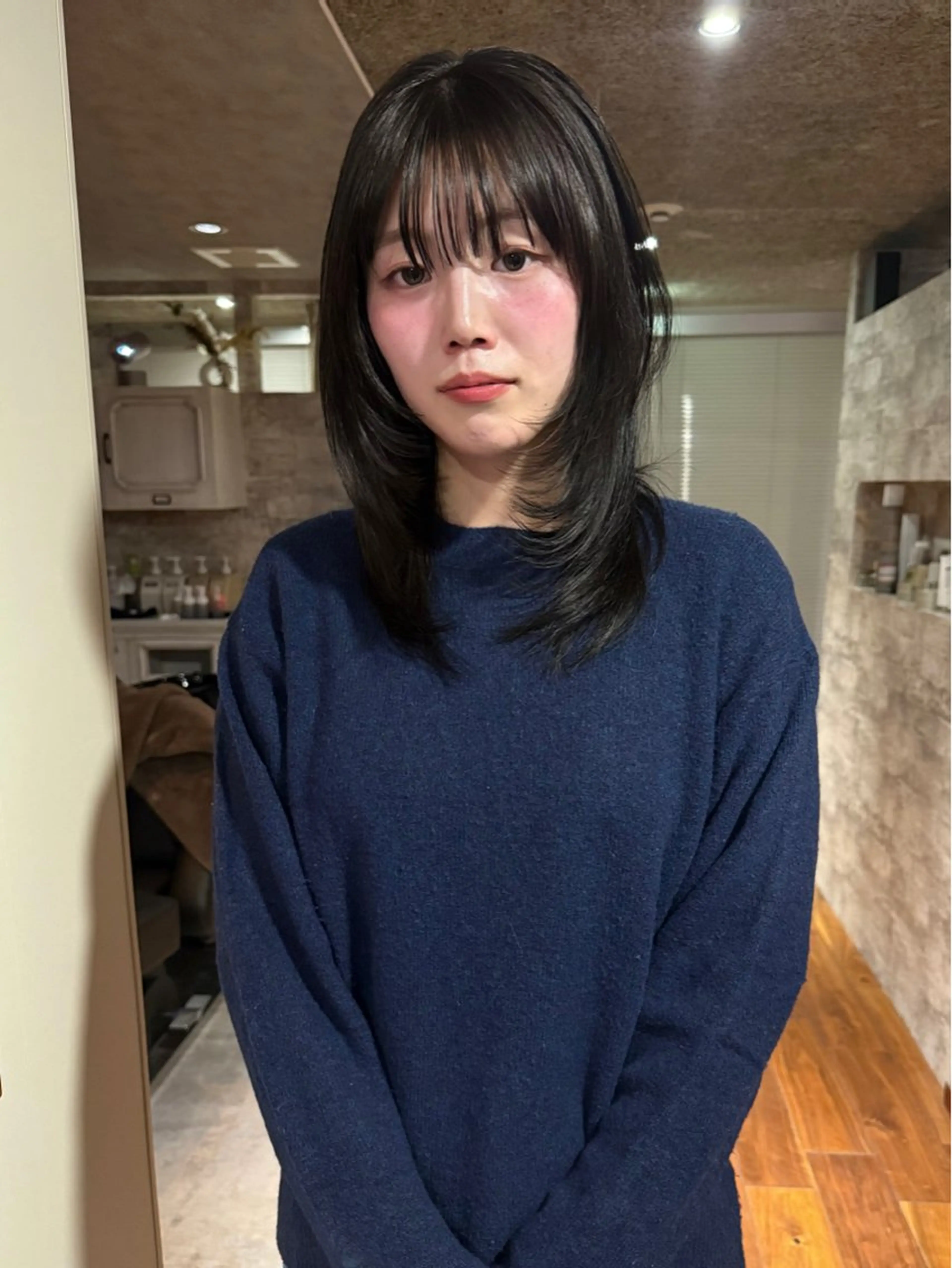 ミディアム カラー カット ヘアカラー トリートメント mai / linoah˚✧のヘアスタイル