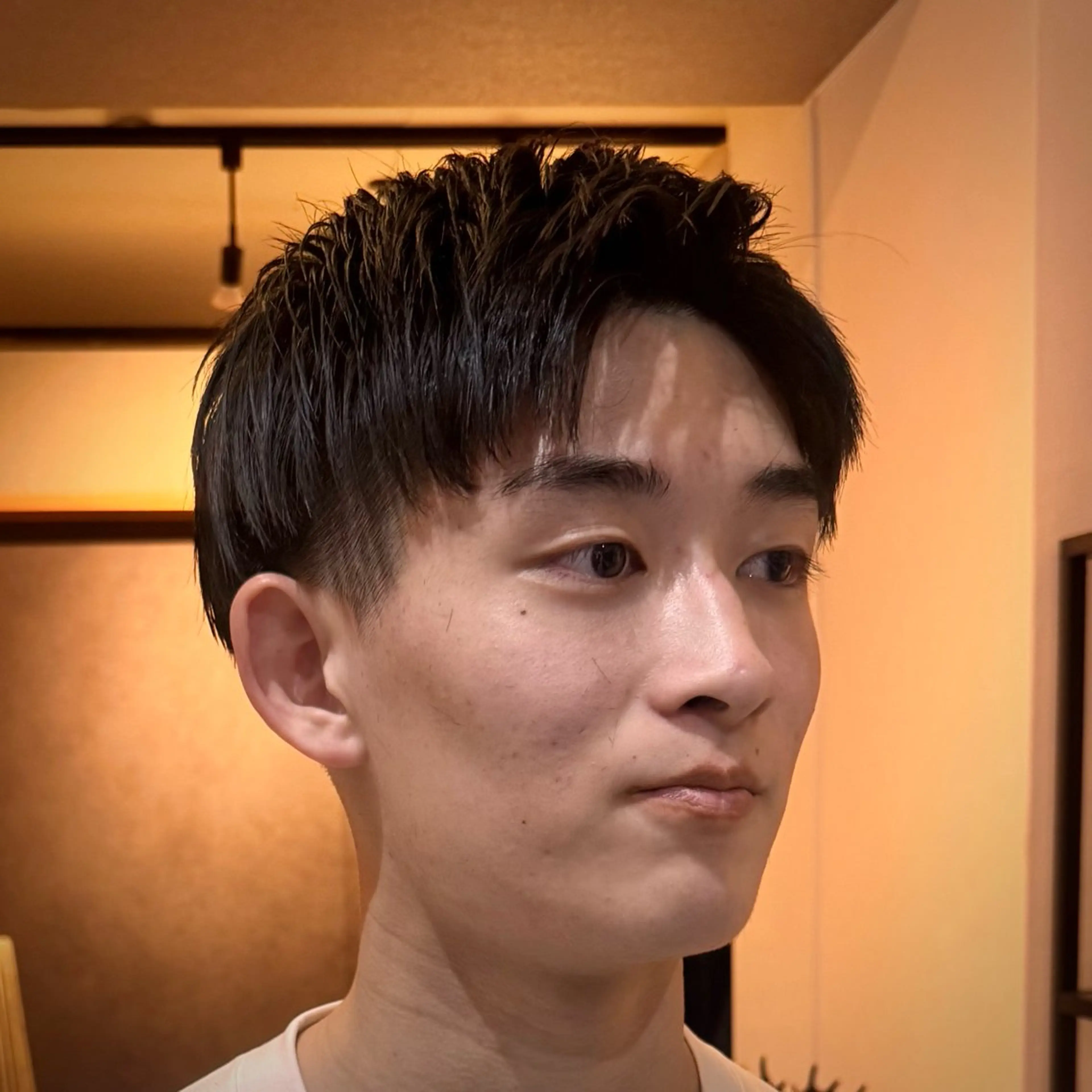 ショート メンズ アップバング ショートヘア カット GLADMAN'S CUT CLUB 立川所属・立川メンズカット/ メンズパーマ💈三上のヘアスタイル