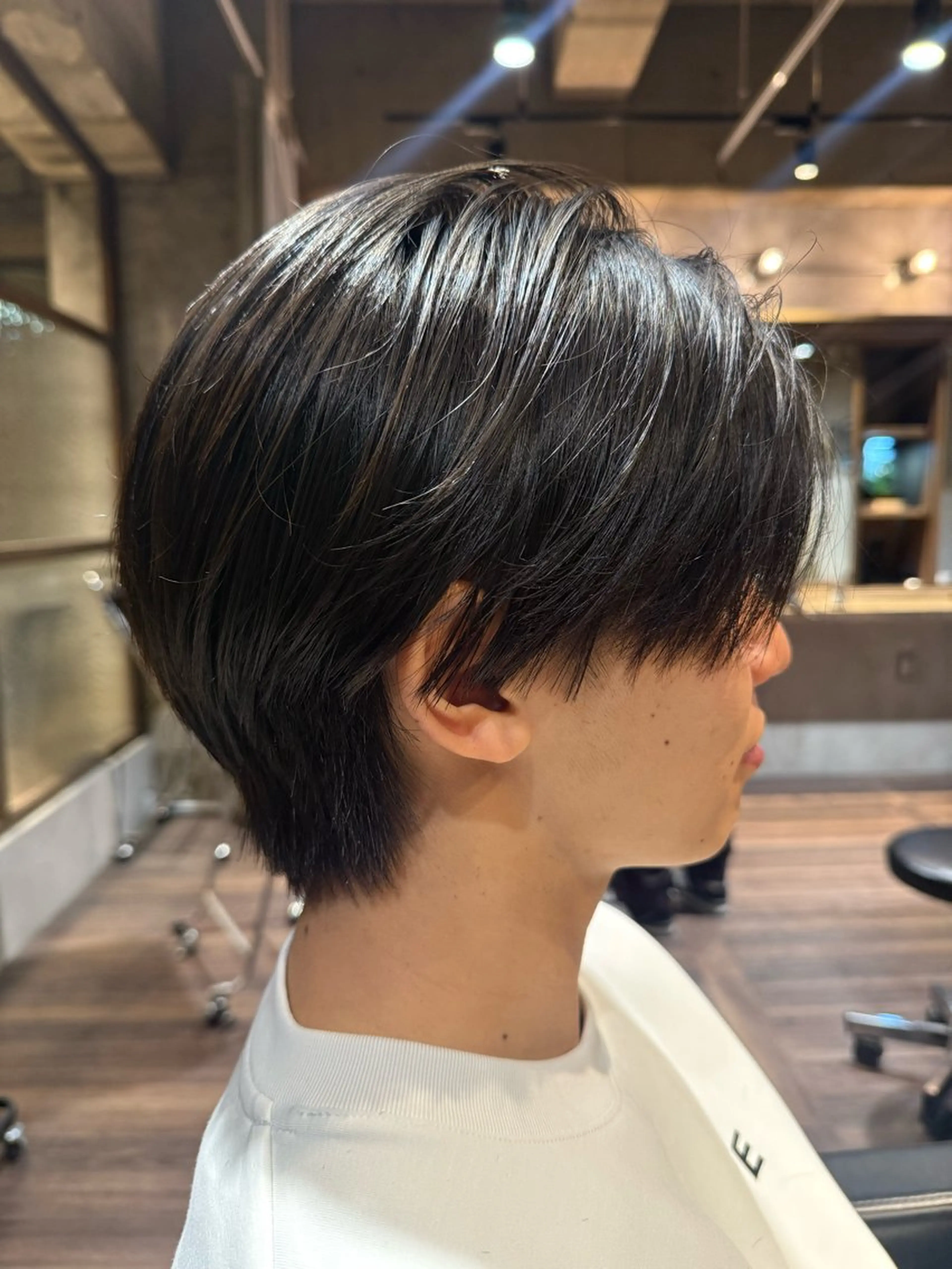 ショート パーマ メンズ センターパート カット メンズ/佐藤 恒輝のヘアスタイル