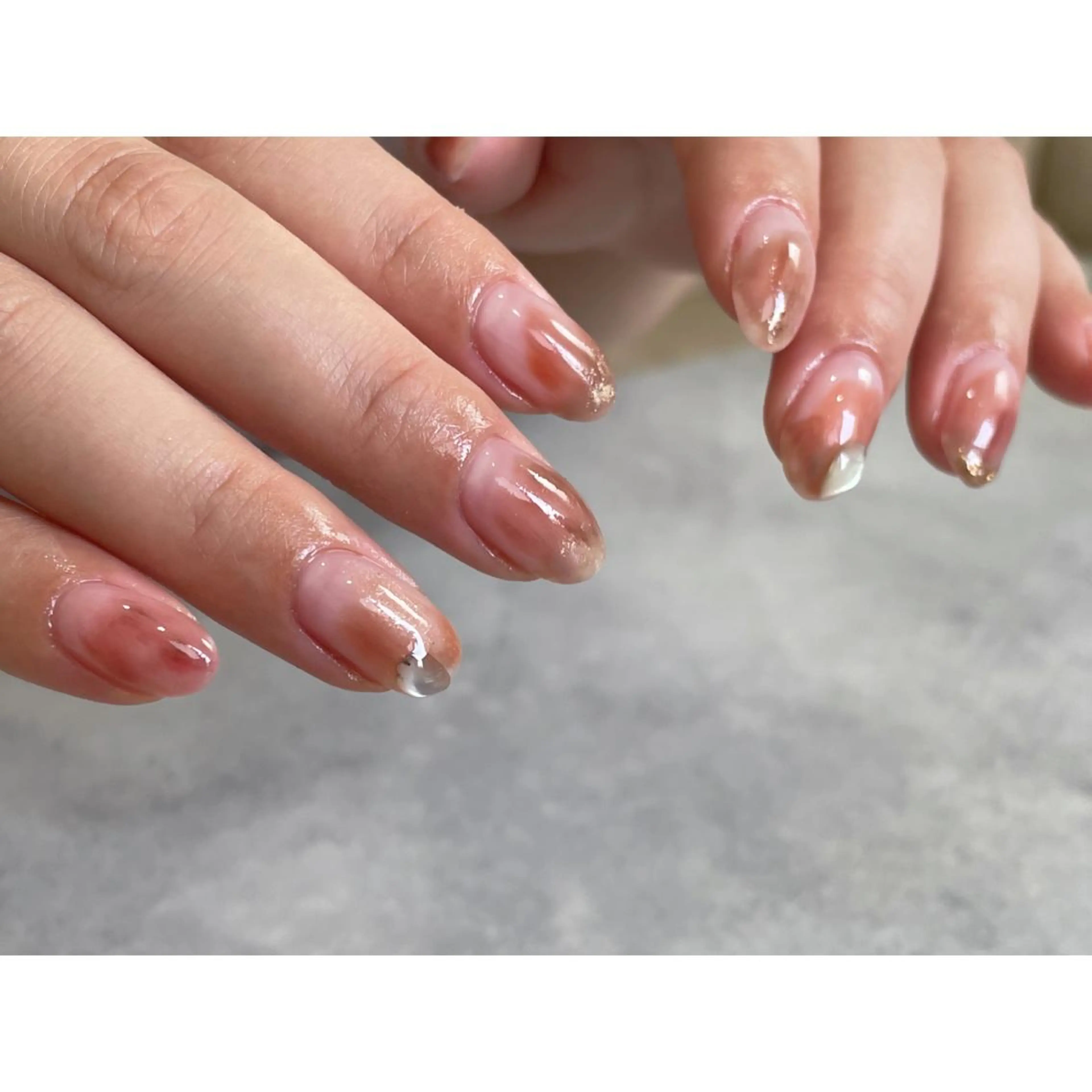 ネイル アートネイル ミラーネイル ニュアンスネイル オフィスネイル ワンカラーネイル ハンドネイル lacier nailのネイルデザイン