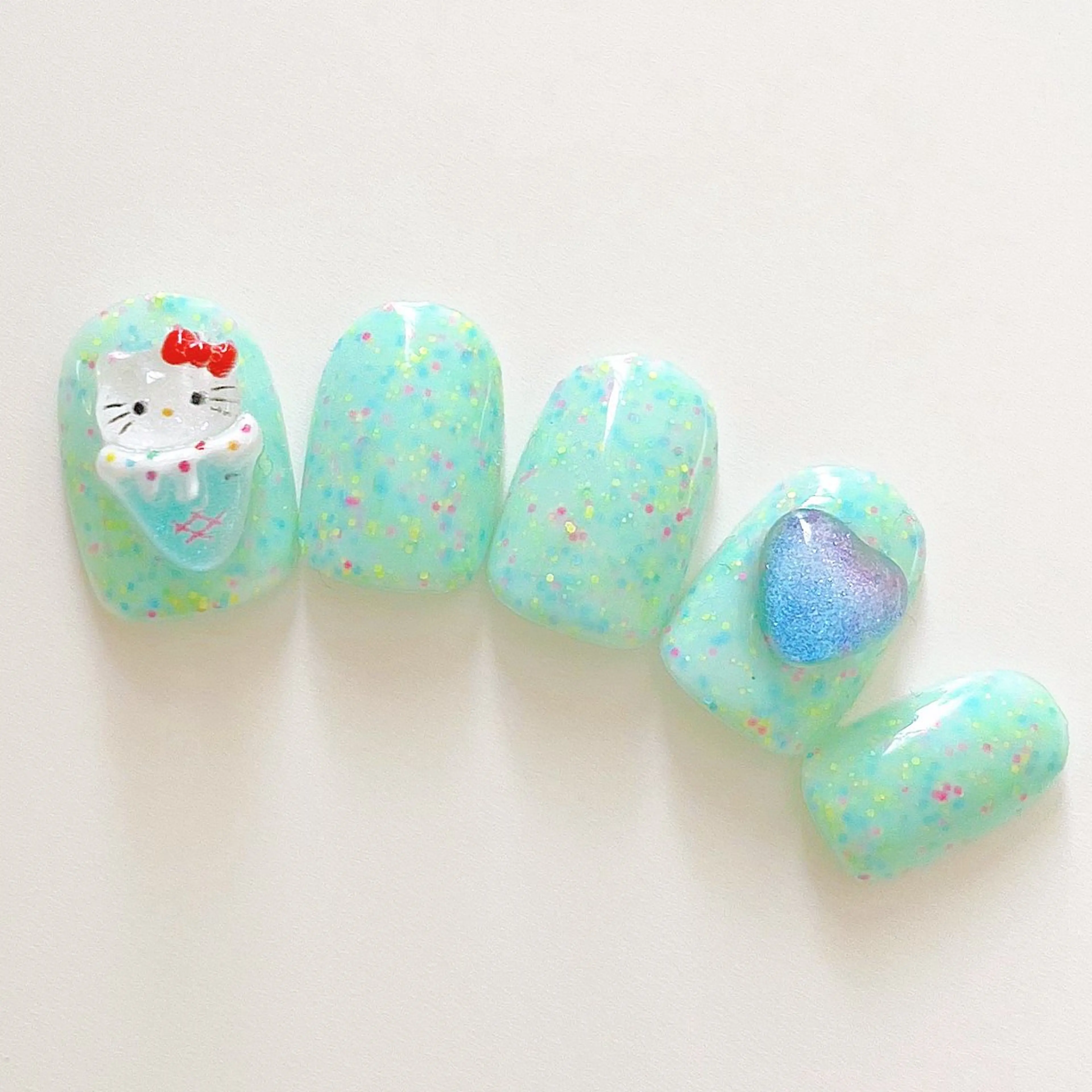 ネイル いちごパフェ ゆいのネイルデザイン