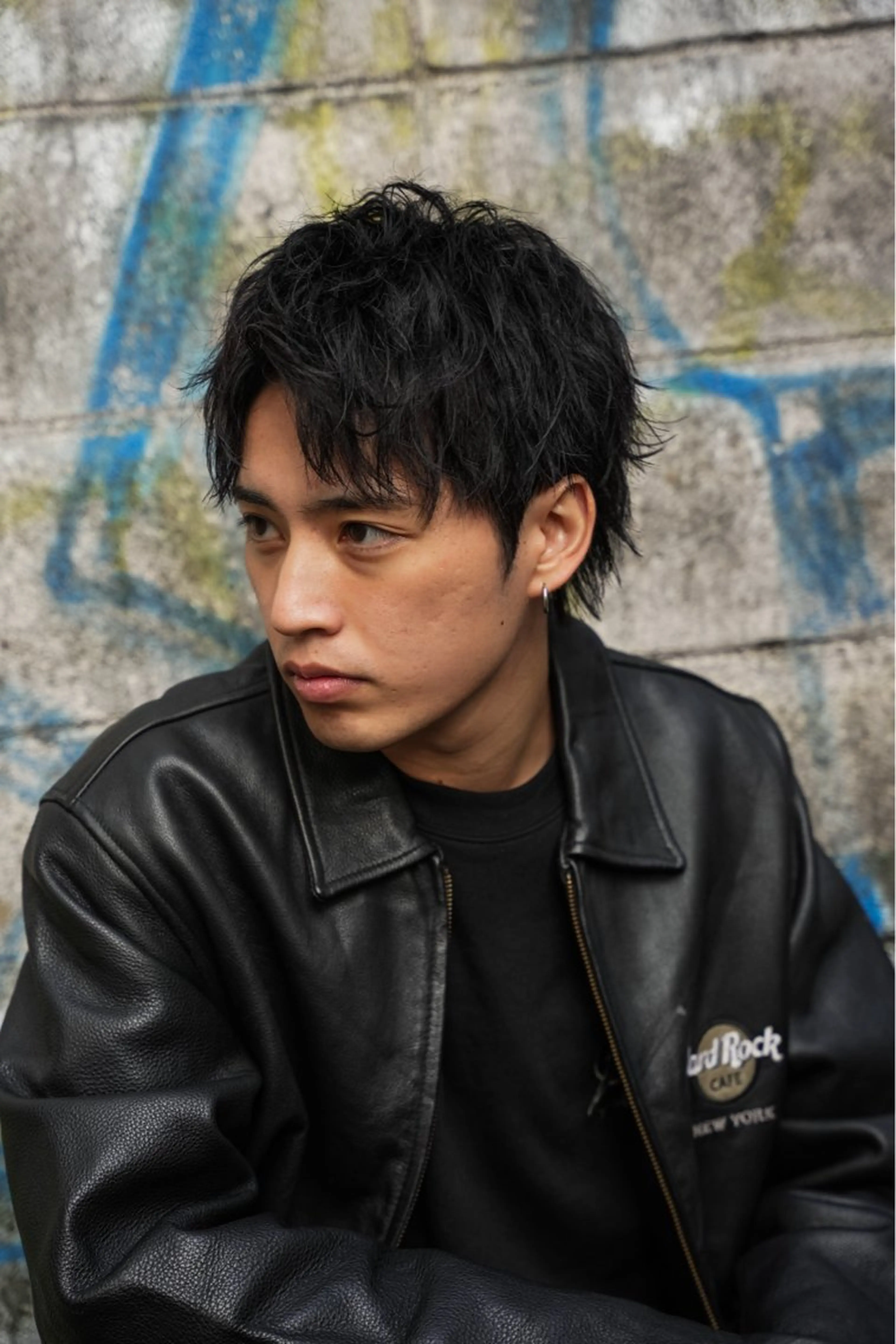 ショート パーマ メンズ カット パーマ スパイキーショート パーマ　具志堅　太志のヘアスタイル