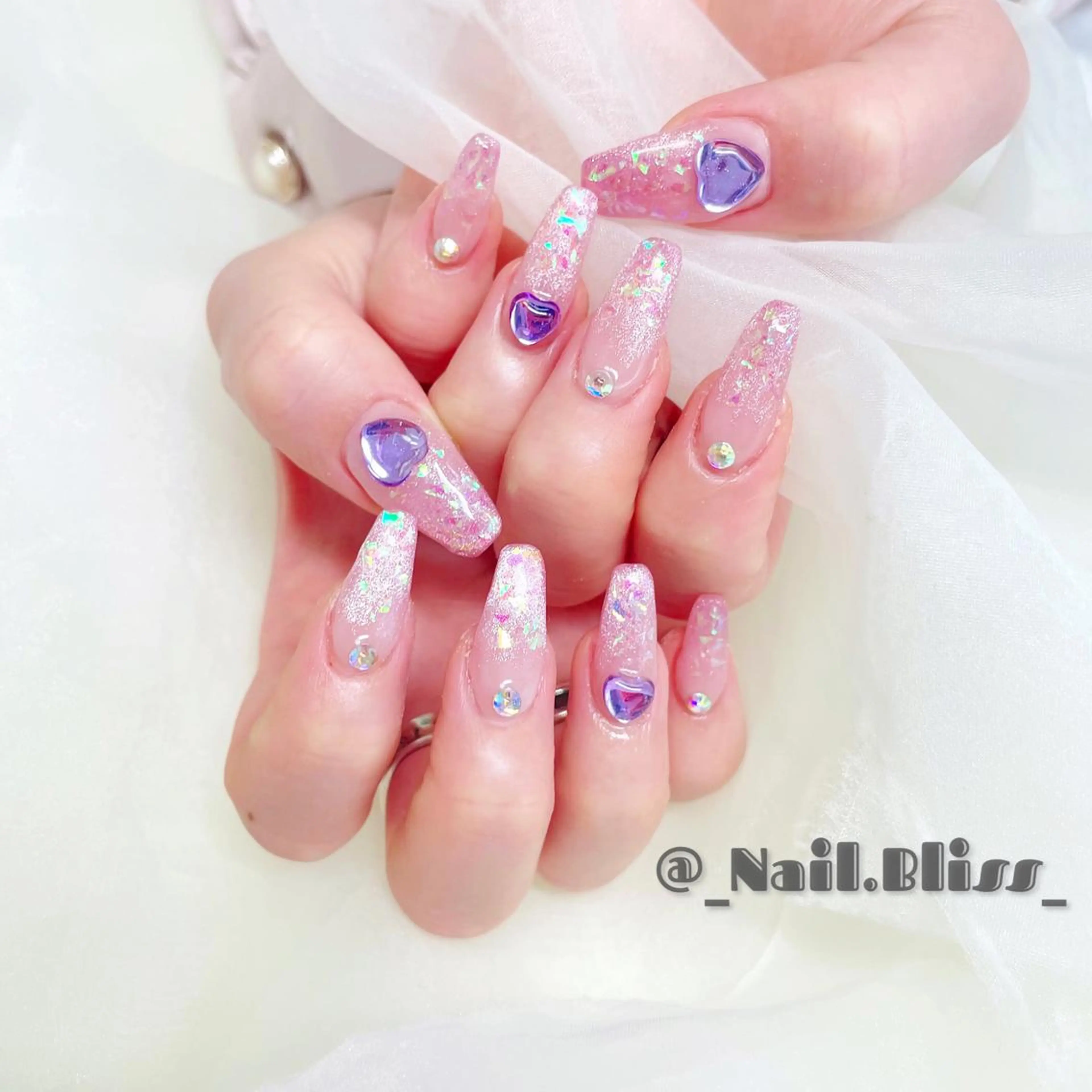 ネイル グラデーション マグネットネイル ハンドネイル NAIL BLISSのネイルデザイン