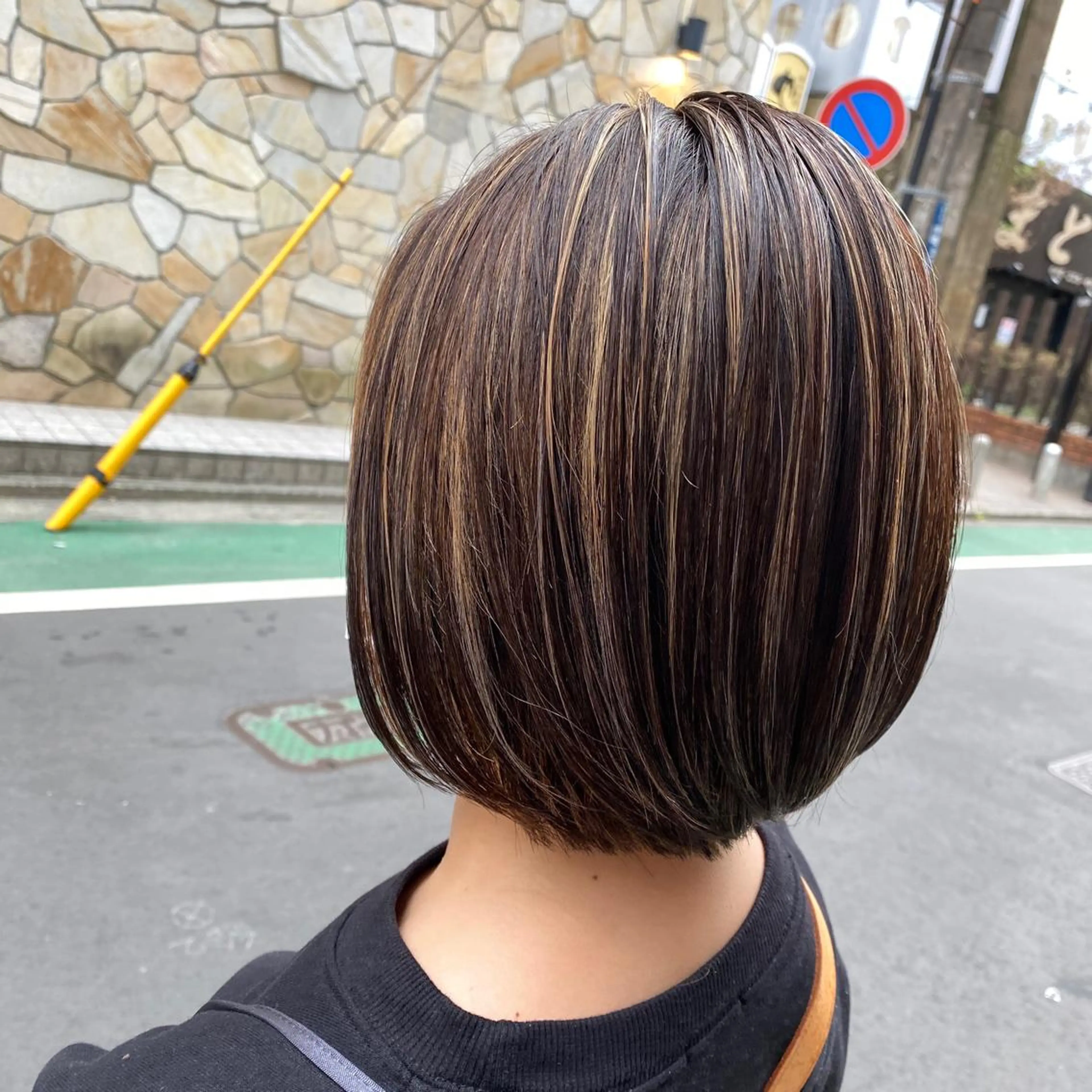 ✨スペシャルコントラストハイライトカラー + ニュアンスカット + 髪質改善Aujuaプチトリートメント☀️の写真