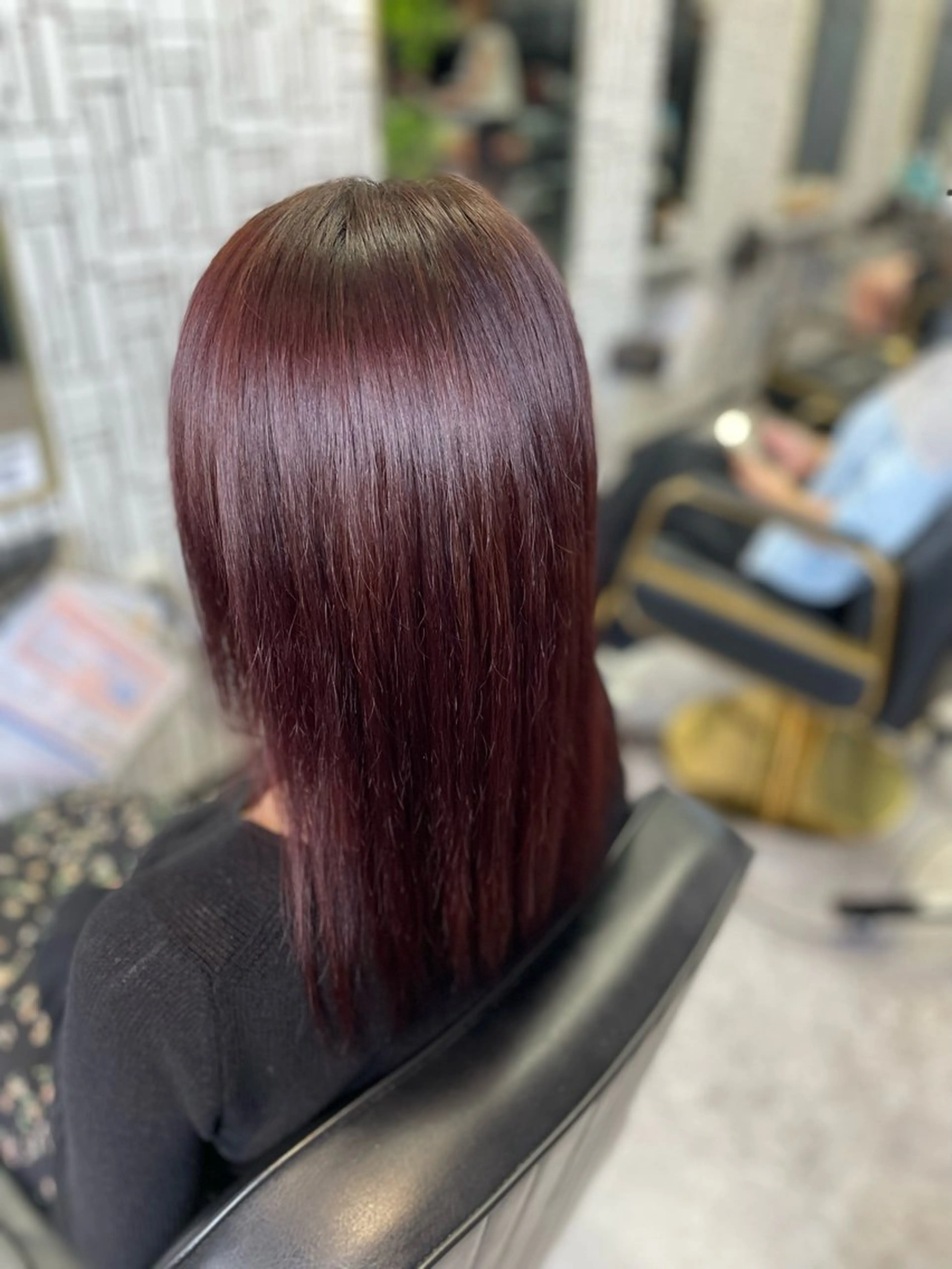 ロング カラー パーマ ブリーチ ケアブリーチ 縮毛矯正 トリートメント ストレートパーマ カット 縮毛矯正 トリートメント 篠原 侑作のヘアスタイル