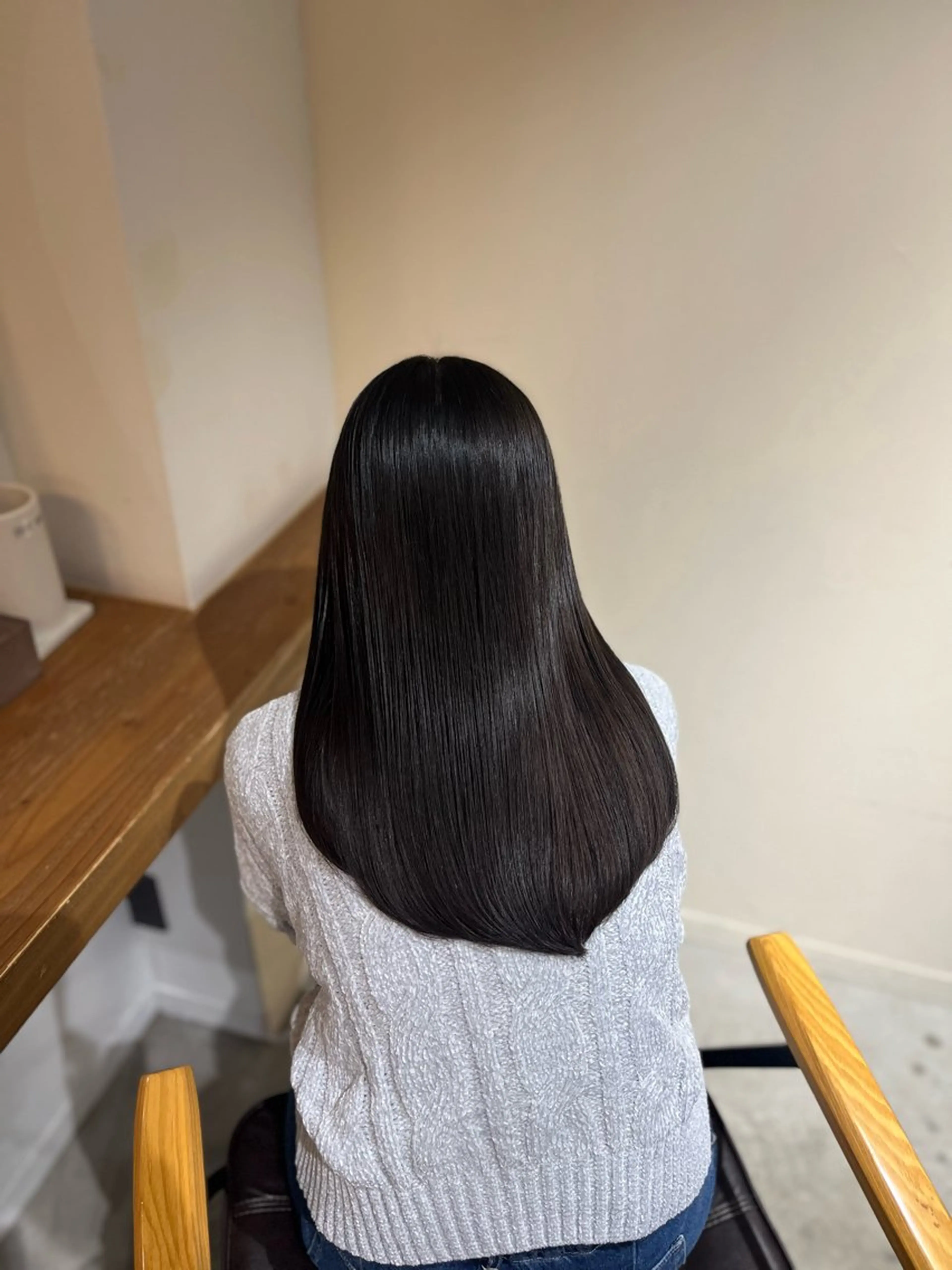 ミディアム 縮毛矯正 トリートメント 塩川ももこ/ 縮毛矯正/ヘアセットのヘアスタイル