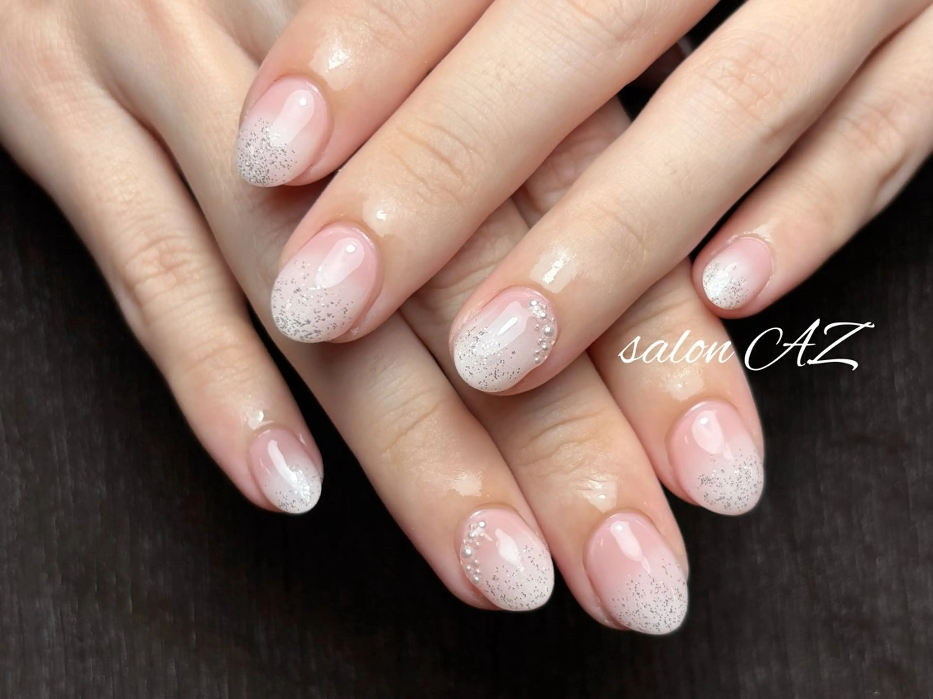 ネイル アートネイル 長さ出し フットネイル フレンチネイル ジェルネイル salon AZのネイルデザイン