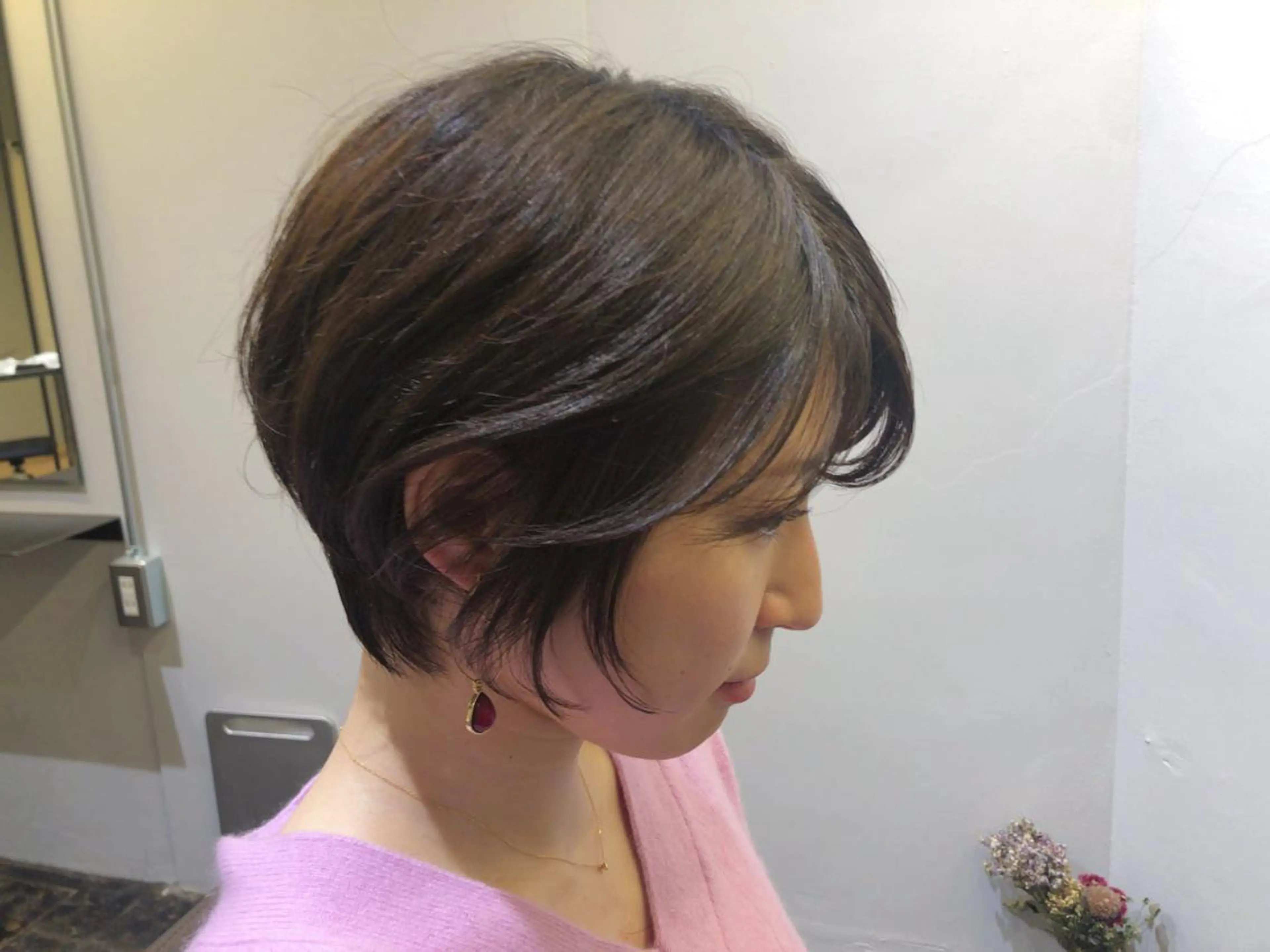 ショート ショートヘア 岩尾 萌々子のヘアスタイル