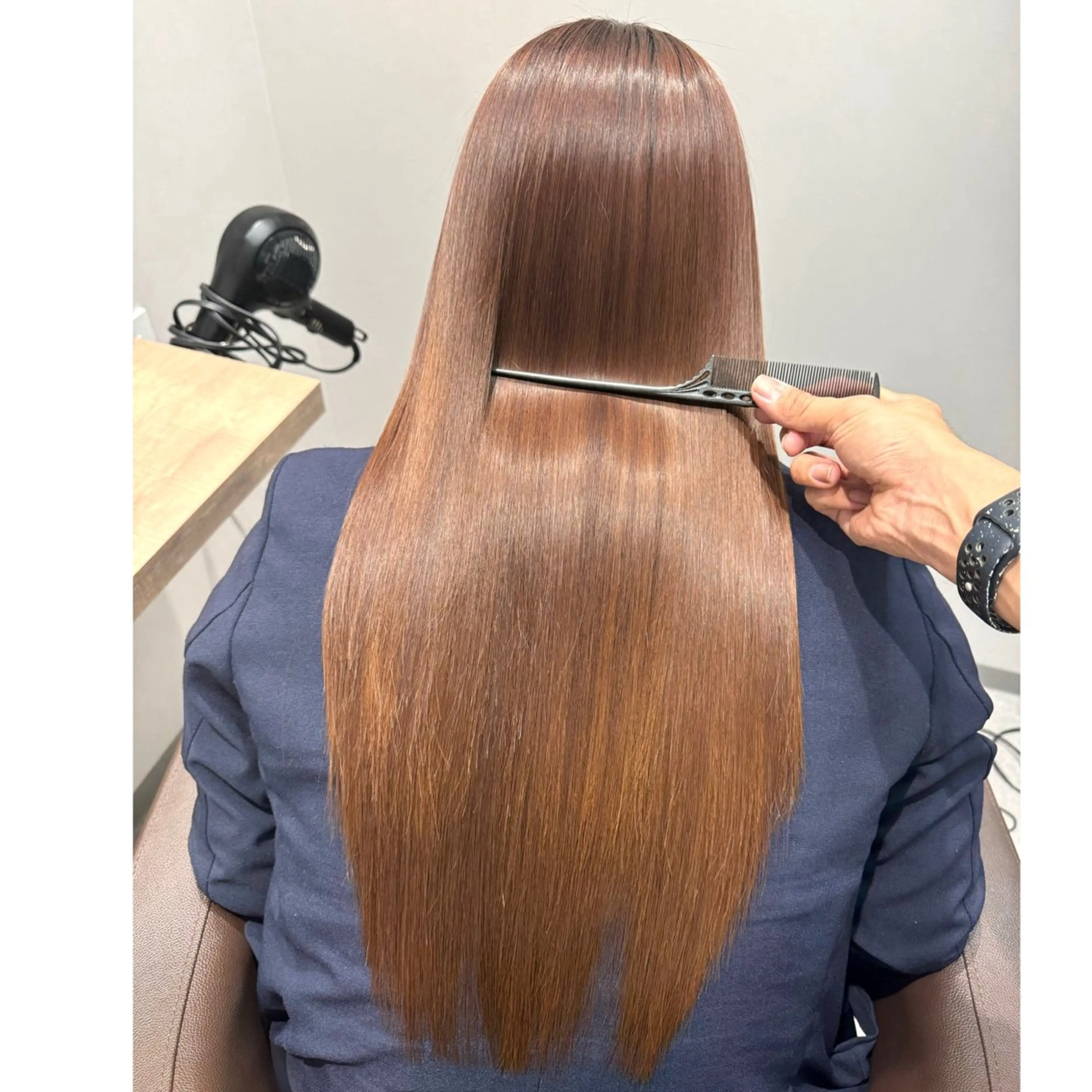 ロング 縮毛矯正 カット 縮毛矯正 トリートメント 森 隆秀/韓国ヘアのヘアスタイル