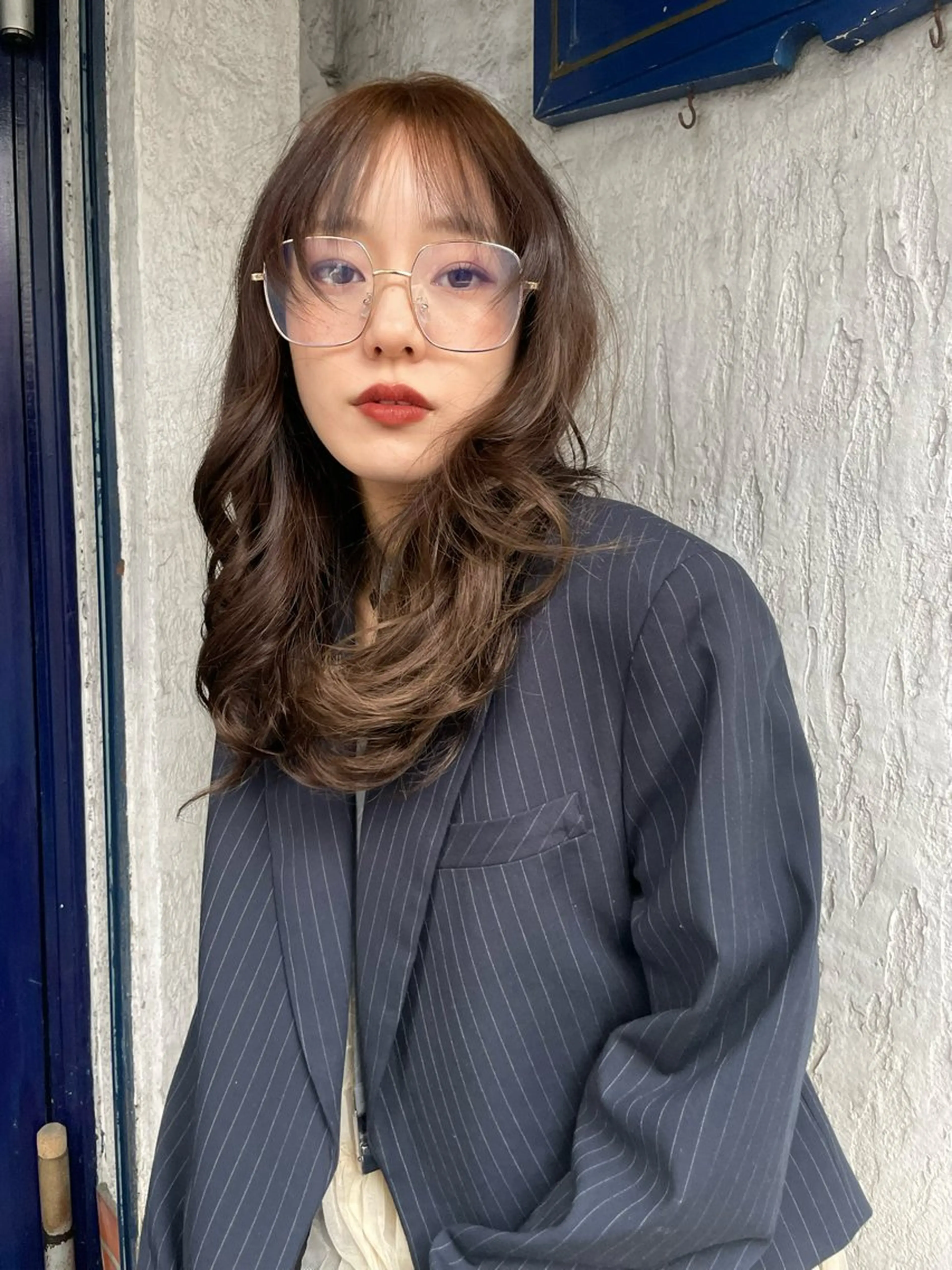 カラー YURiA レイヤー🫧暖色のヘアスタイル