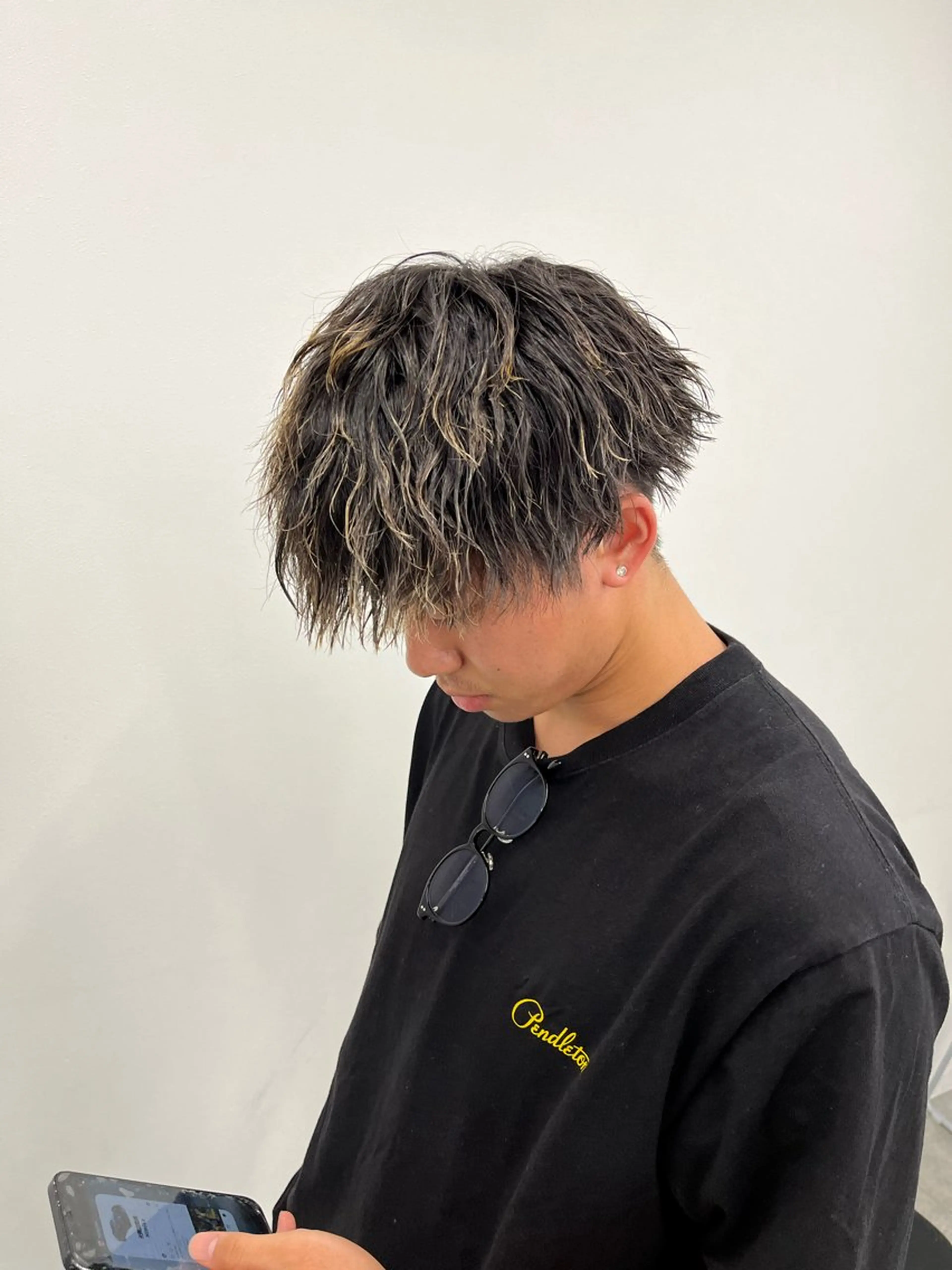 パーマ メンズ カット パーマ トリートメント ヘッドスパ ヘアセット 🔥メンズカット＋ パーマの達人🔥のヘアスタイル