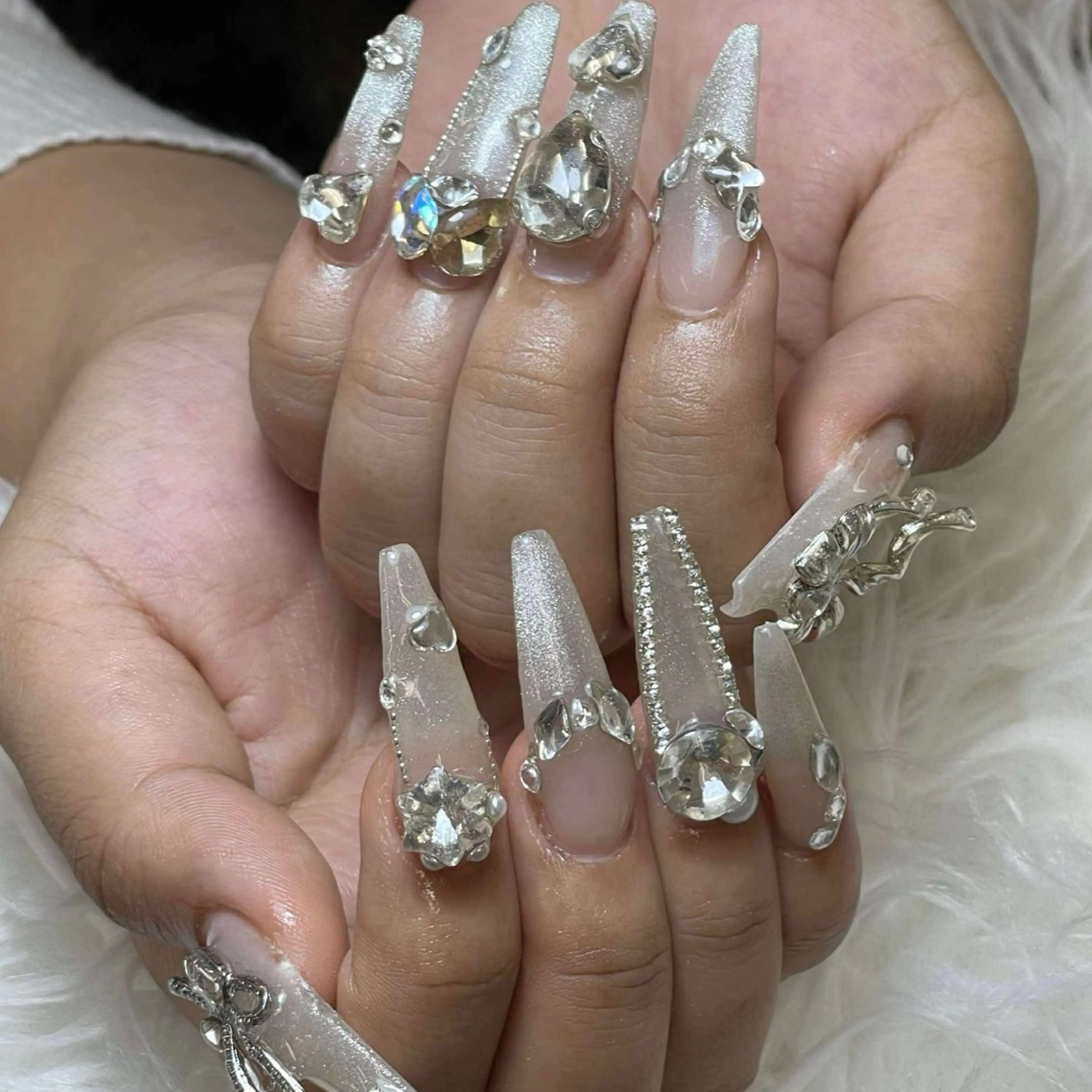 ネイル アートネイル 長さ出し 持ち込み スカルプネイル ネイルチップ ハンドネイル Anh 高田馬場のネイルデザイン