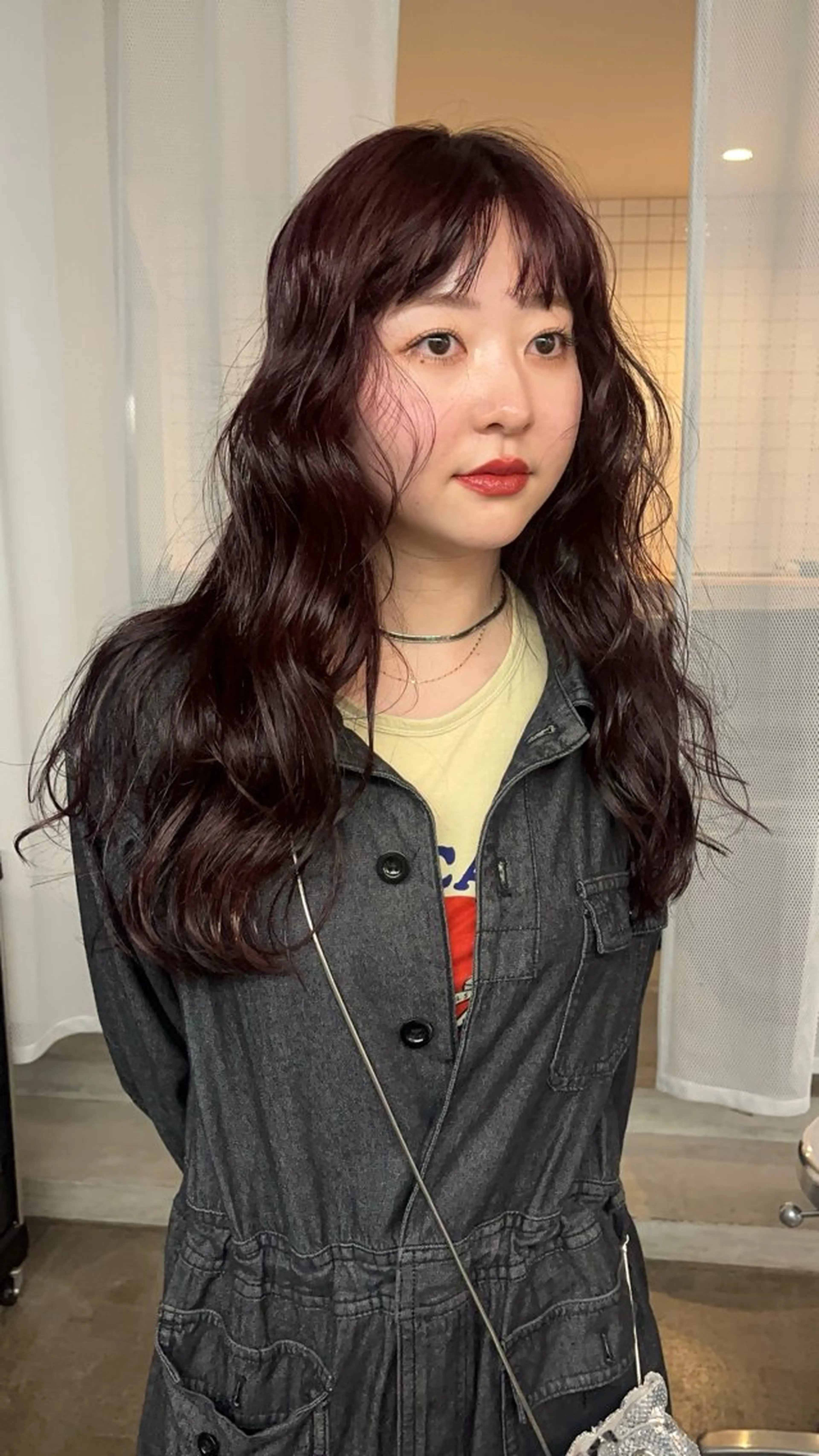 ロング レイヤー/ケアパーマ /ニュアンス/モードのヘアスタイル