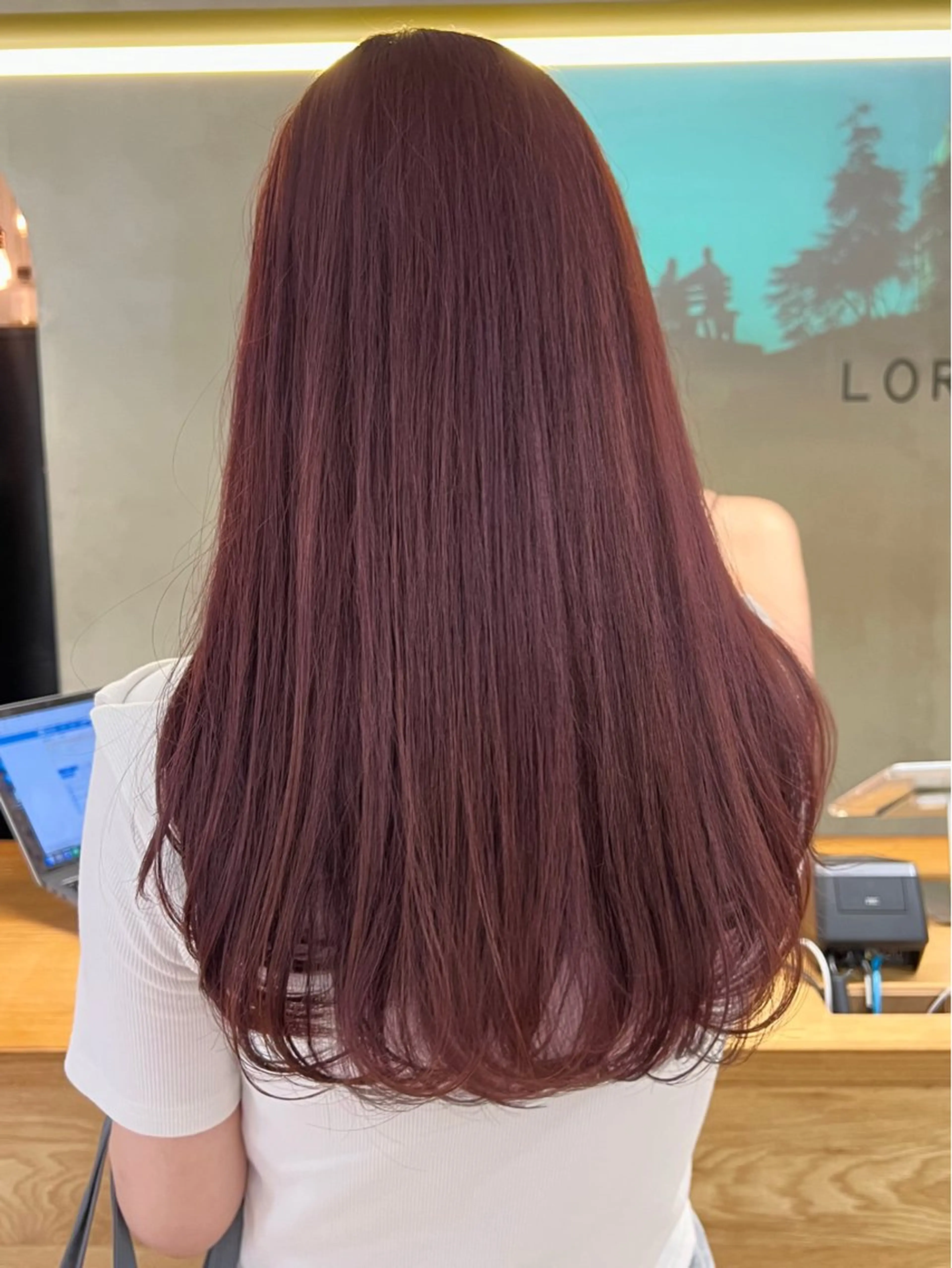 ロング カラー 透明感カラー レイヤーカット/暖色 カラー/mao🎀のヘアスタイル