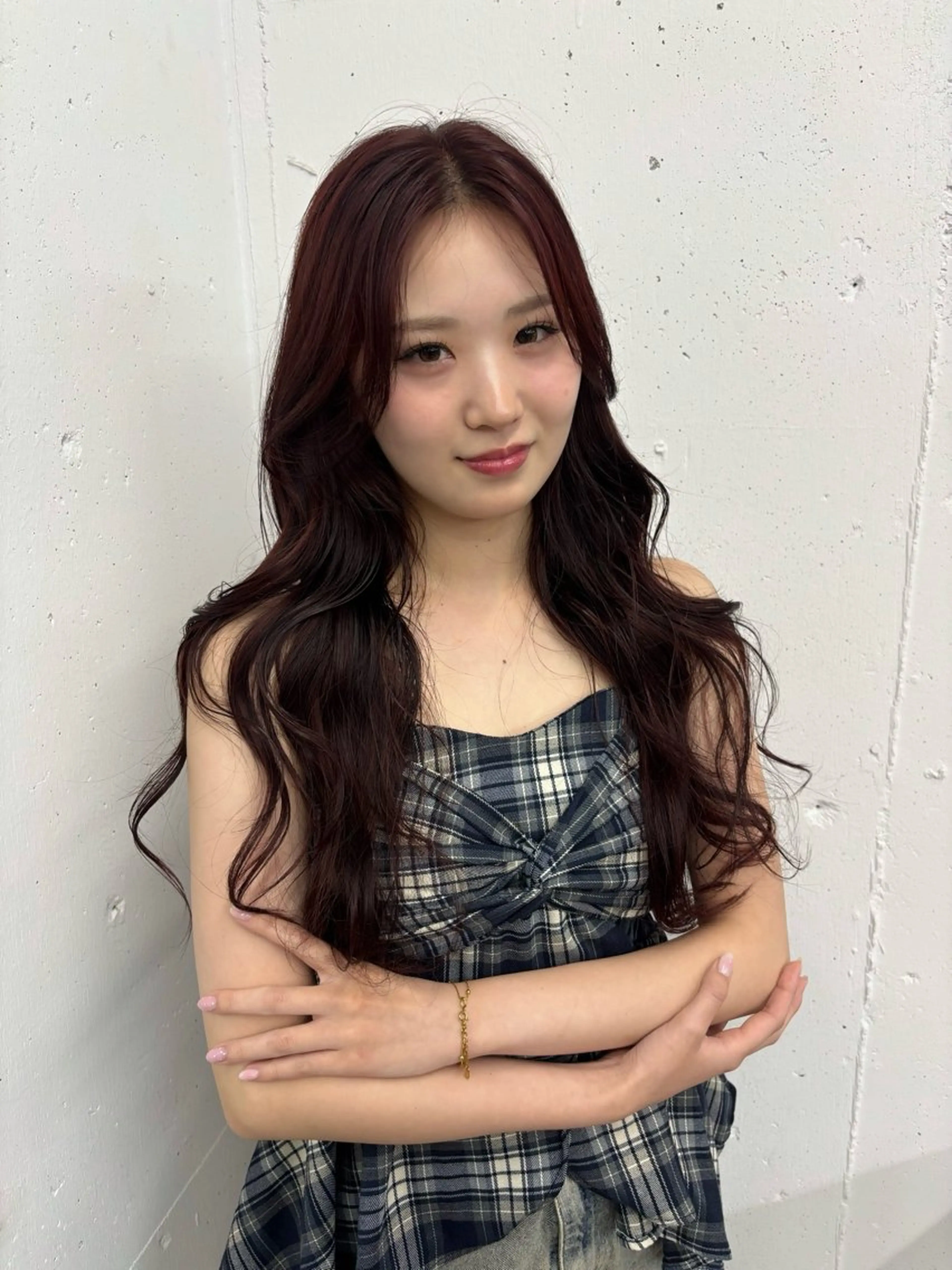 カラー レッドカラー soso🫧 shuのヘアスタイル