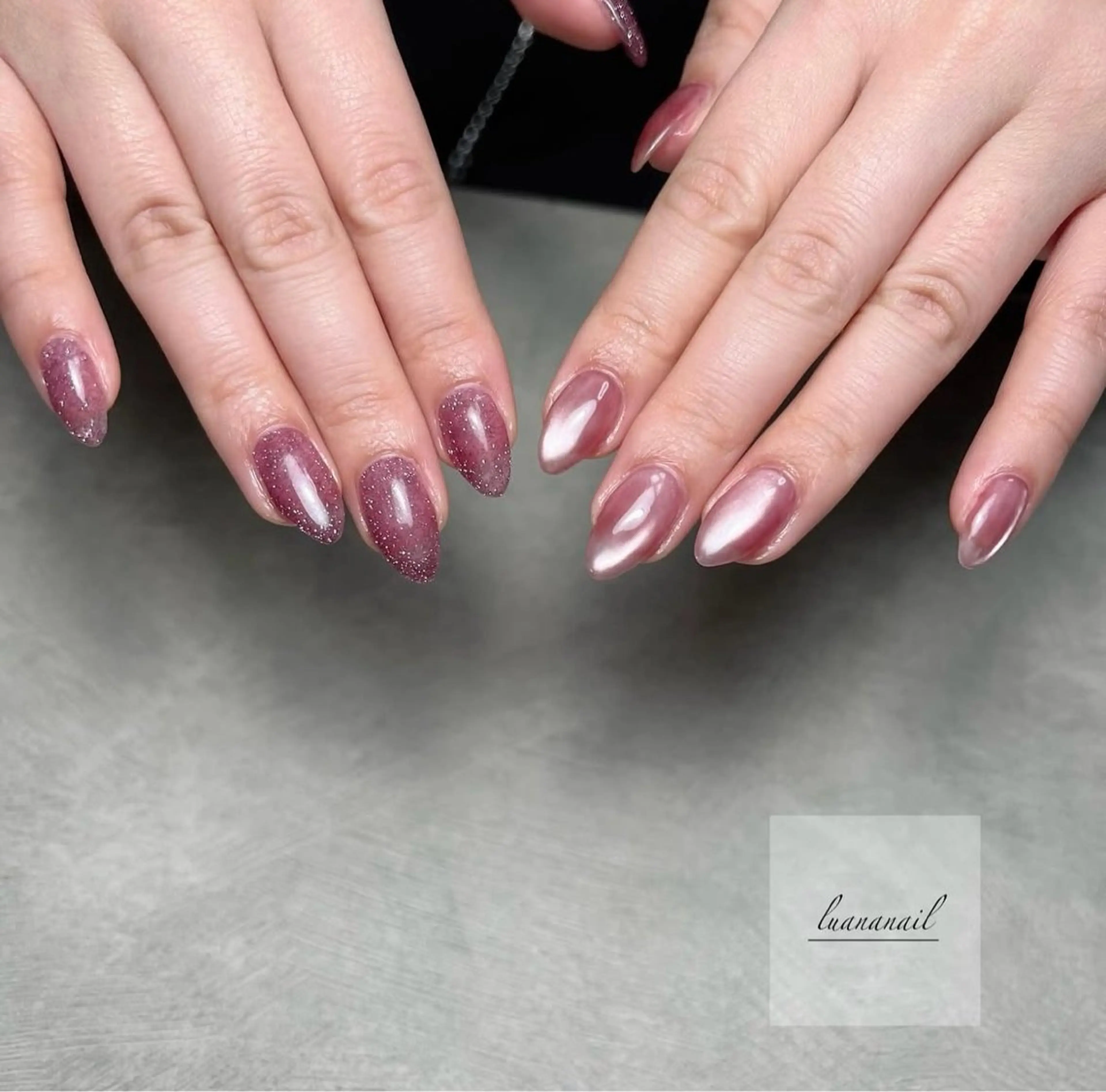 ネイル フラッシュネイル マグネットネイル ハンドネイル luana nailのネイルデザイン