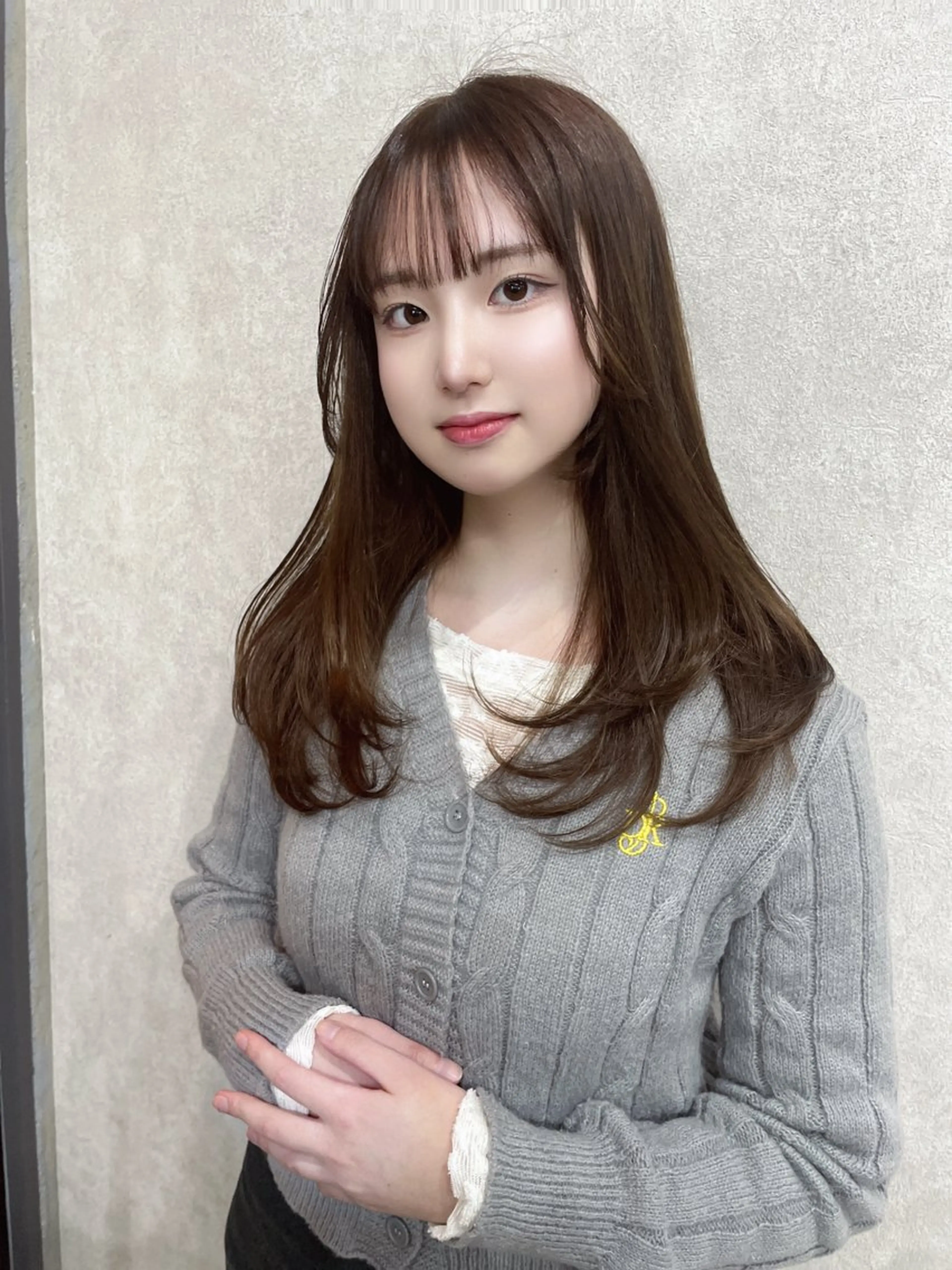 セミロング カラー レイヤーカット AIRI layer cut hairのヘアスタイル