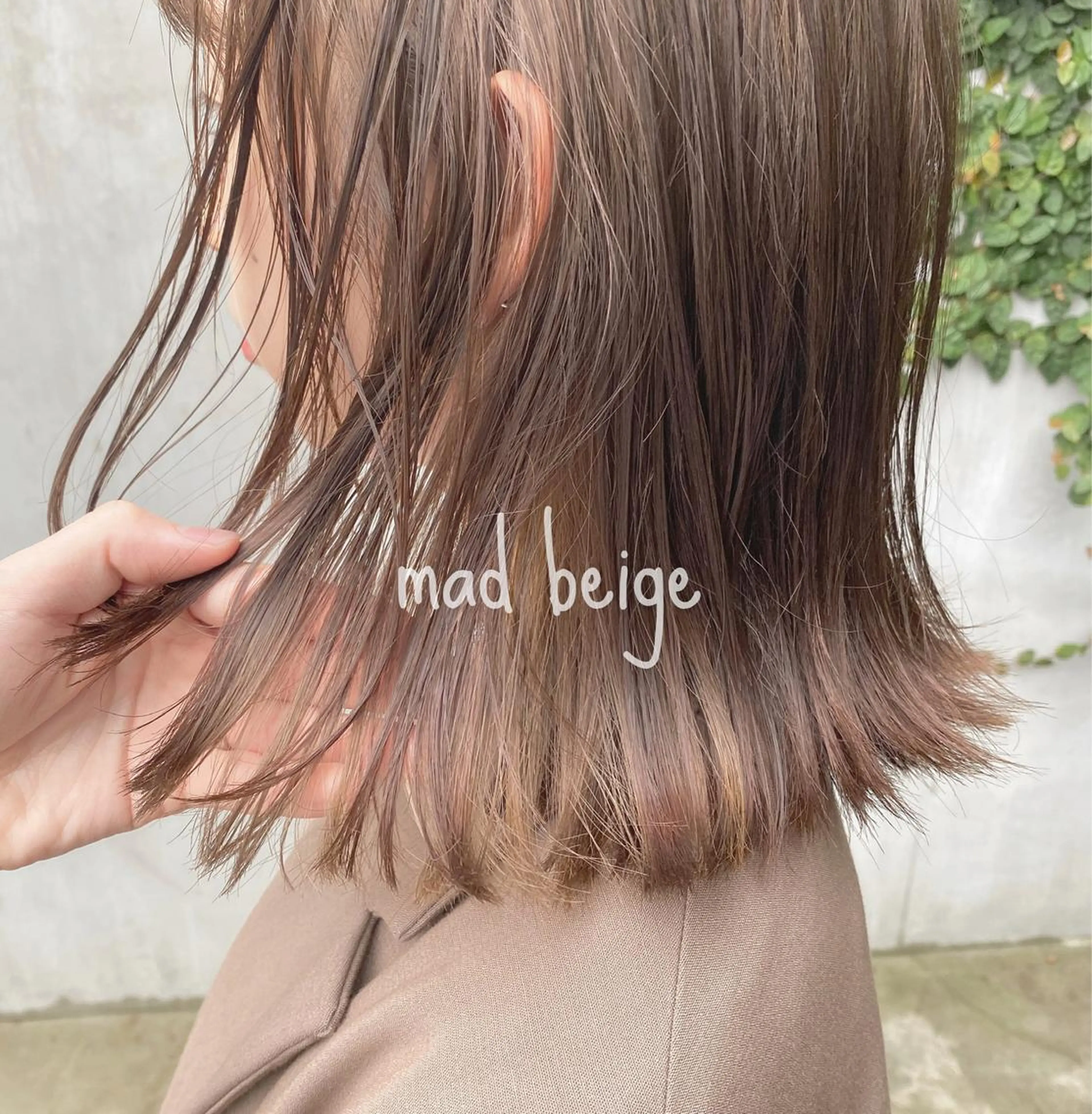 ミディアム カラー ヘアアレンジ ヘアカラー トリートメント ブリーチなしで透明感 艶カラー【Ryo】のヘアスタイル