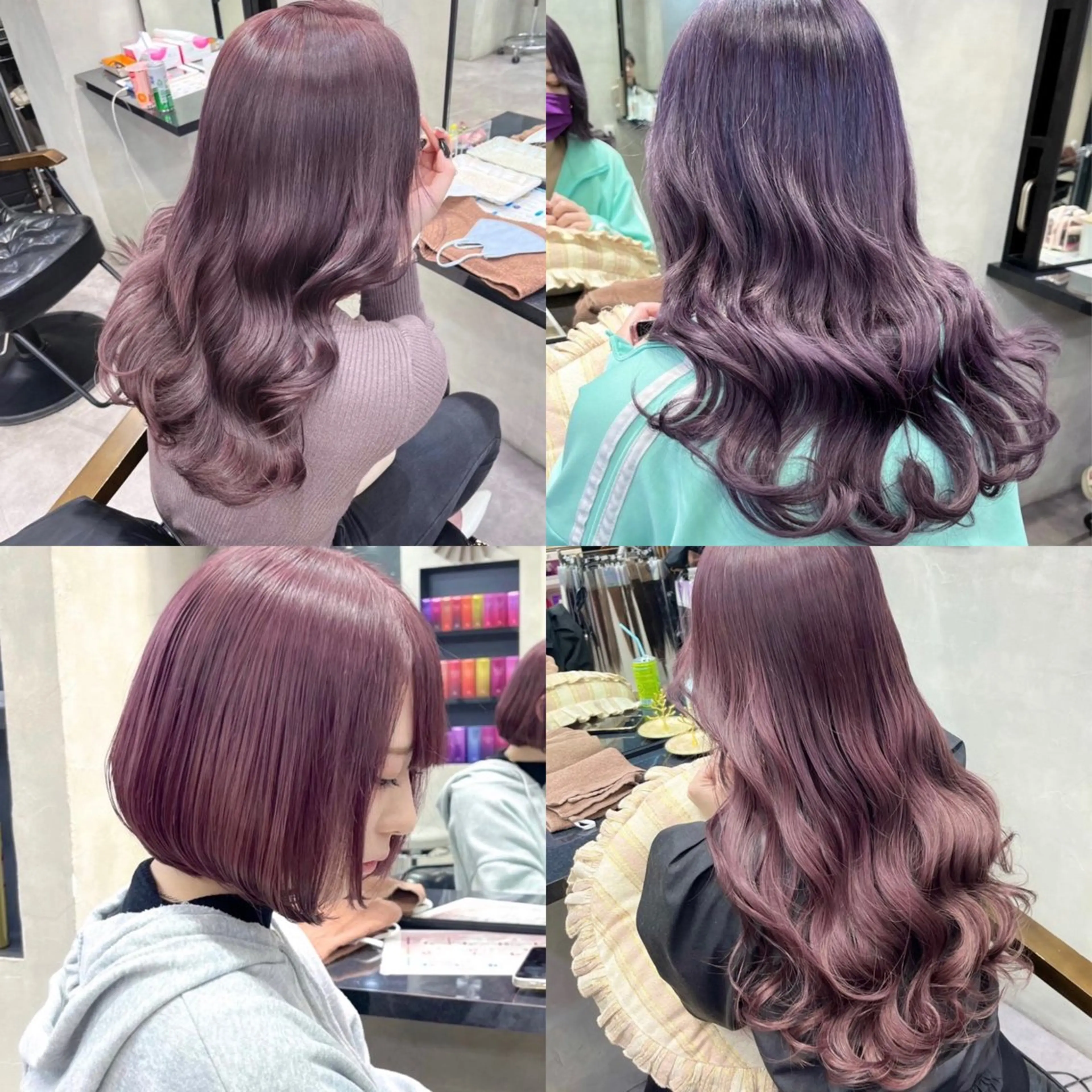 セミロング 濱川響太レディース カットモデルのヘアスタイル