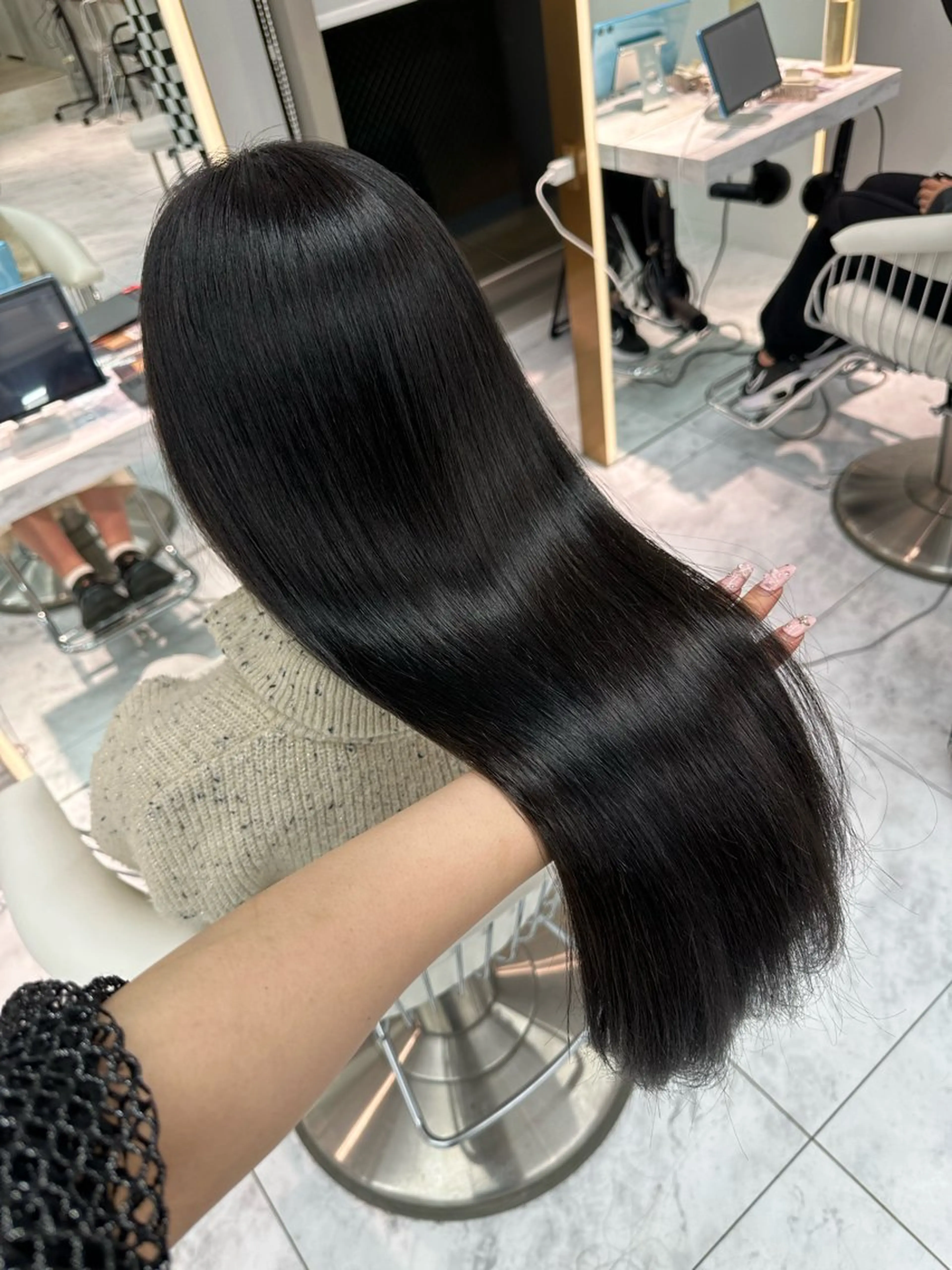 ロング 髪質改善 縮毛矯正 トリートメント 🍒楓🍒北九州1 艶カラー作る人🎨のヘアスタイル