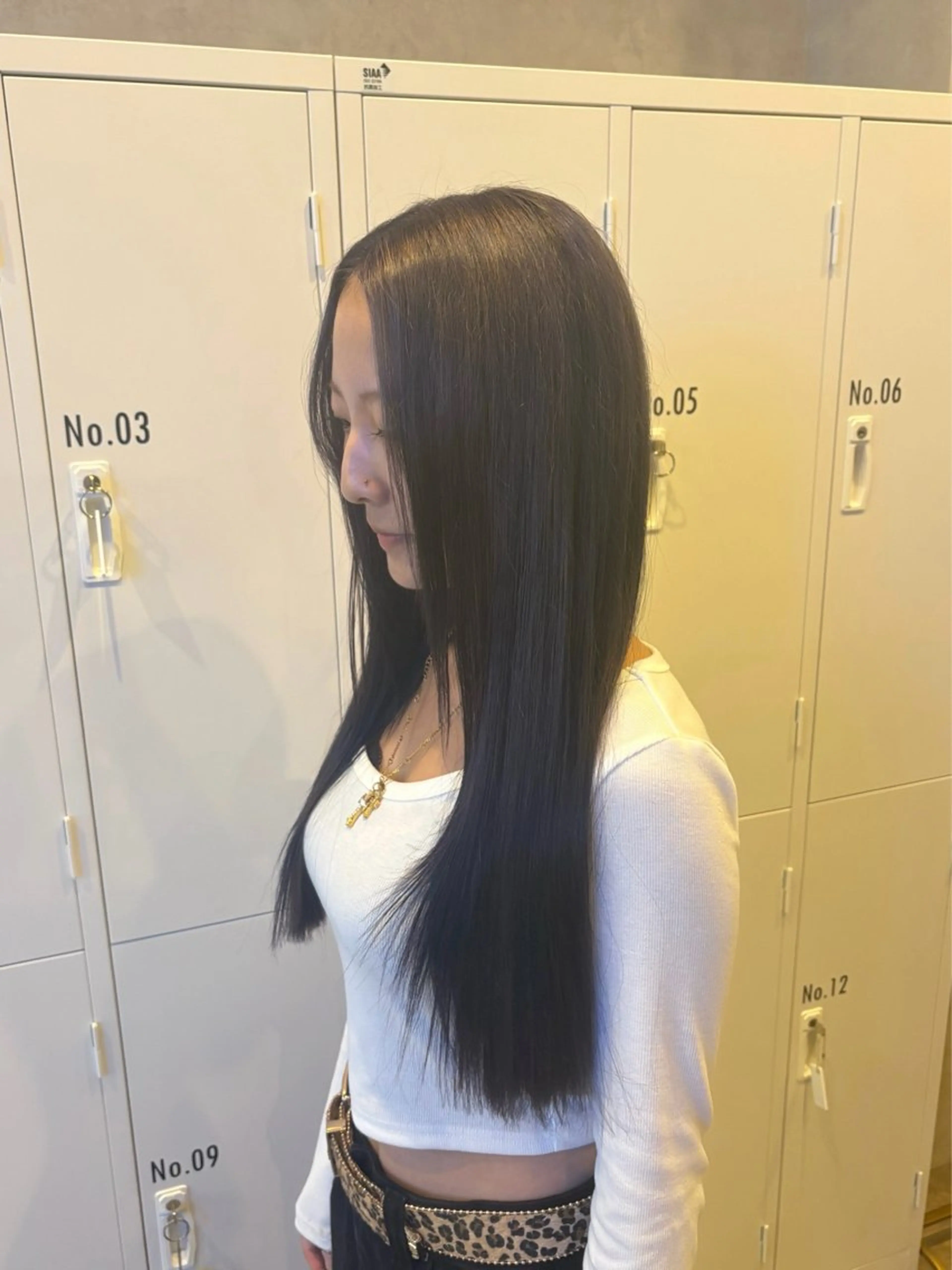 ロング カラー カット ヘアカラー 影田 愛希のヘアスタイル