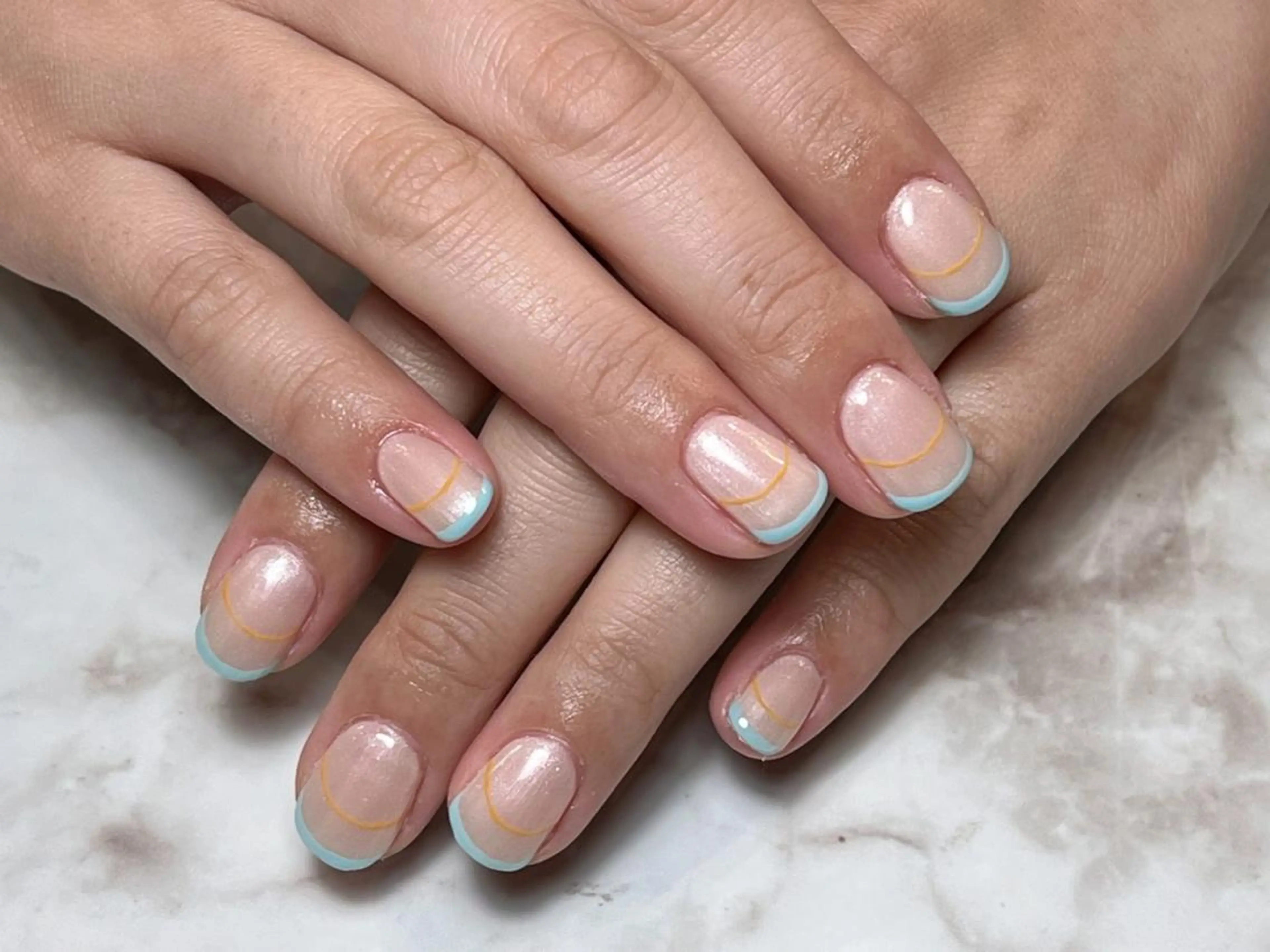 ネイル アートネイル ジェルネイル ニュアンスネイル パラジェル Nailist Honamiのネイルデザイン