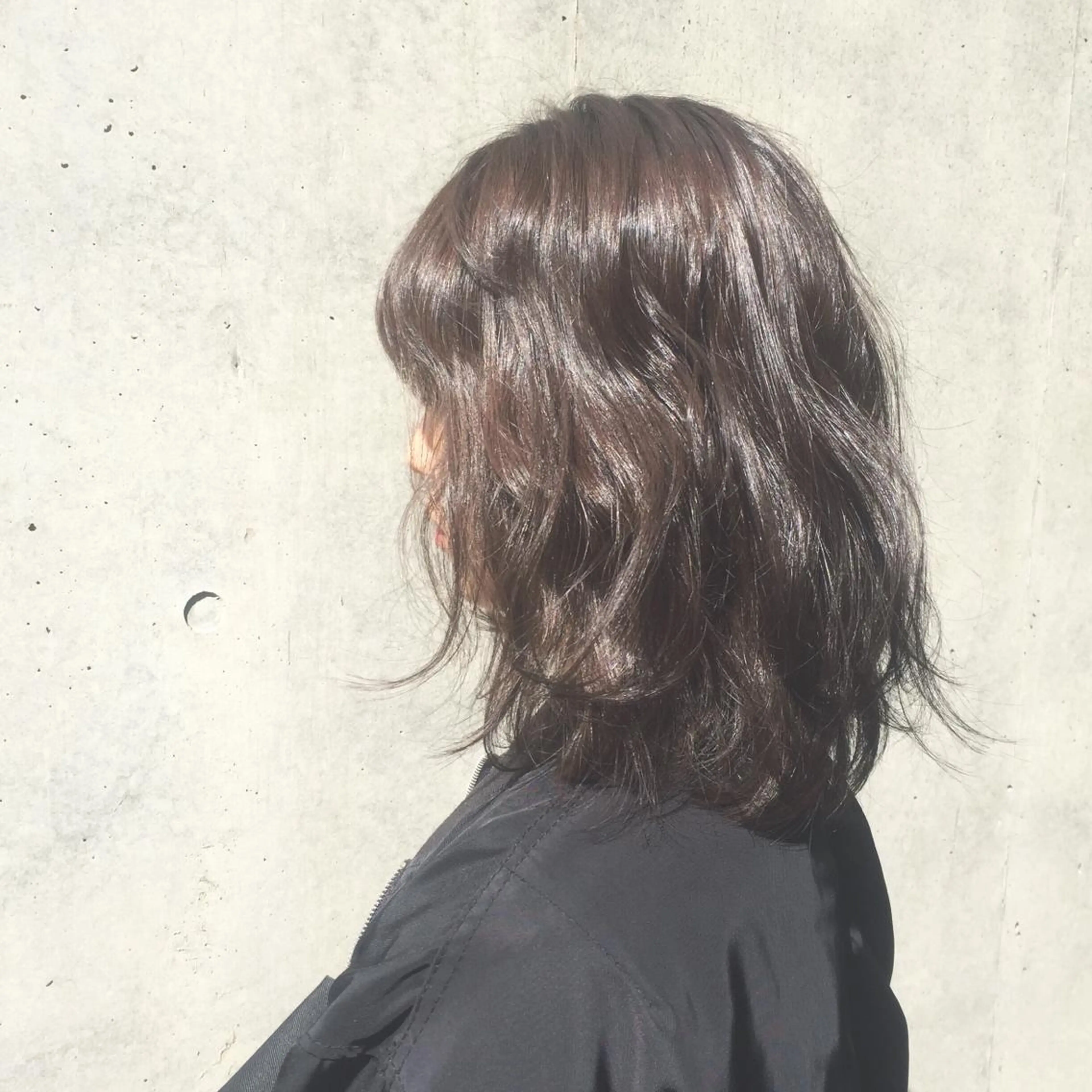 ミディアム カラー カット ヘアカラー トリートメント 井上 美奈子のヘアスタイル