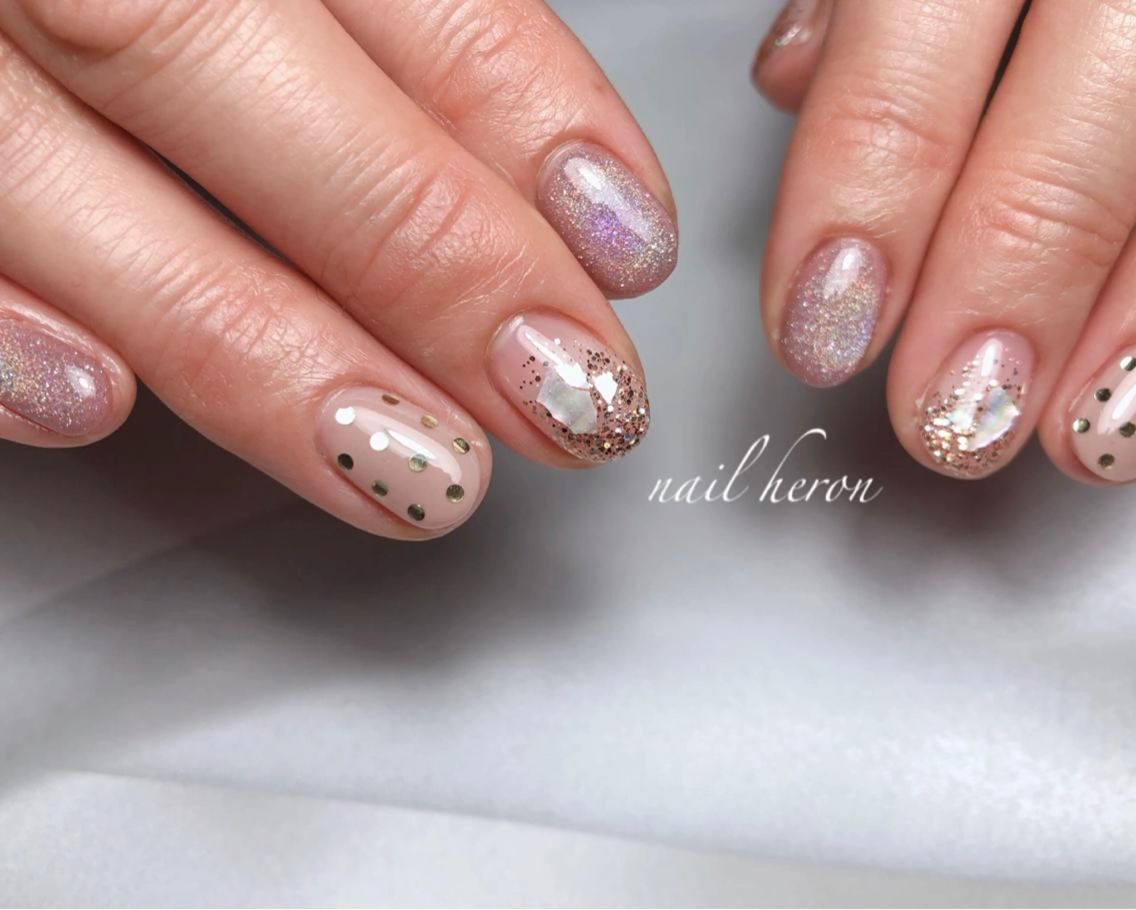 ネイル マグネットネイル ハンドネイル nail heron所属・saki_ nail heronのネイルデザイン