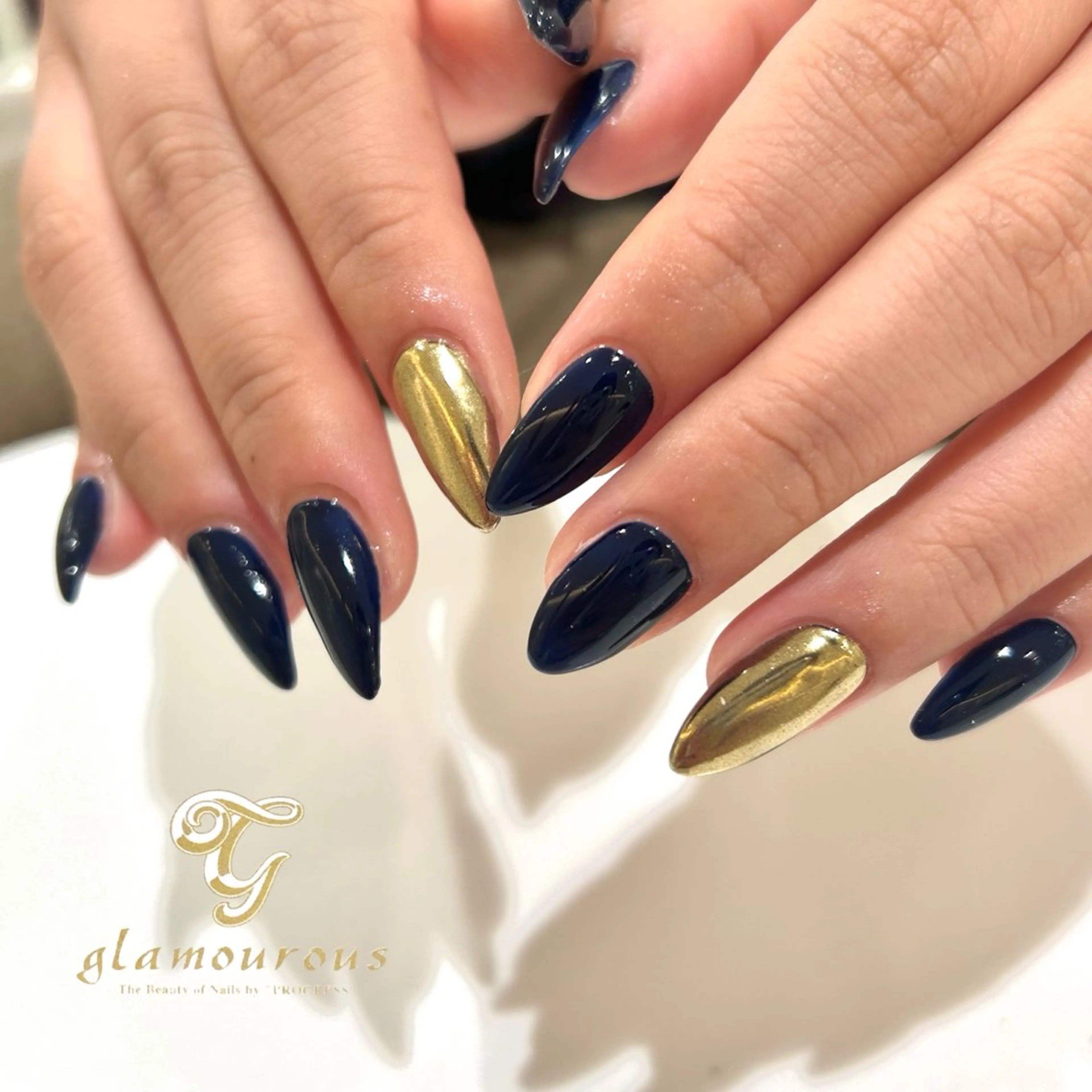 ネイル ミラーネイル ハンドネイル 野島 千夏のネイルデザイン