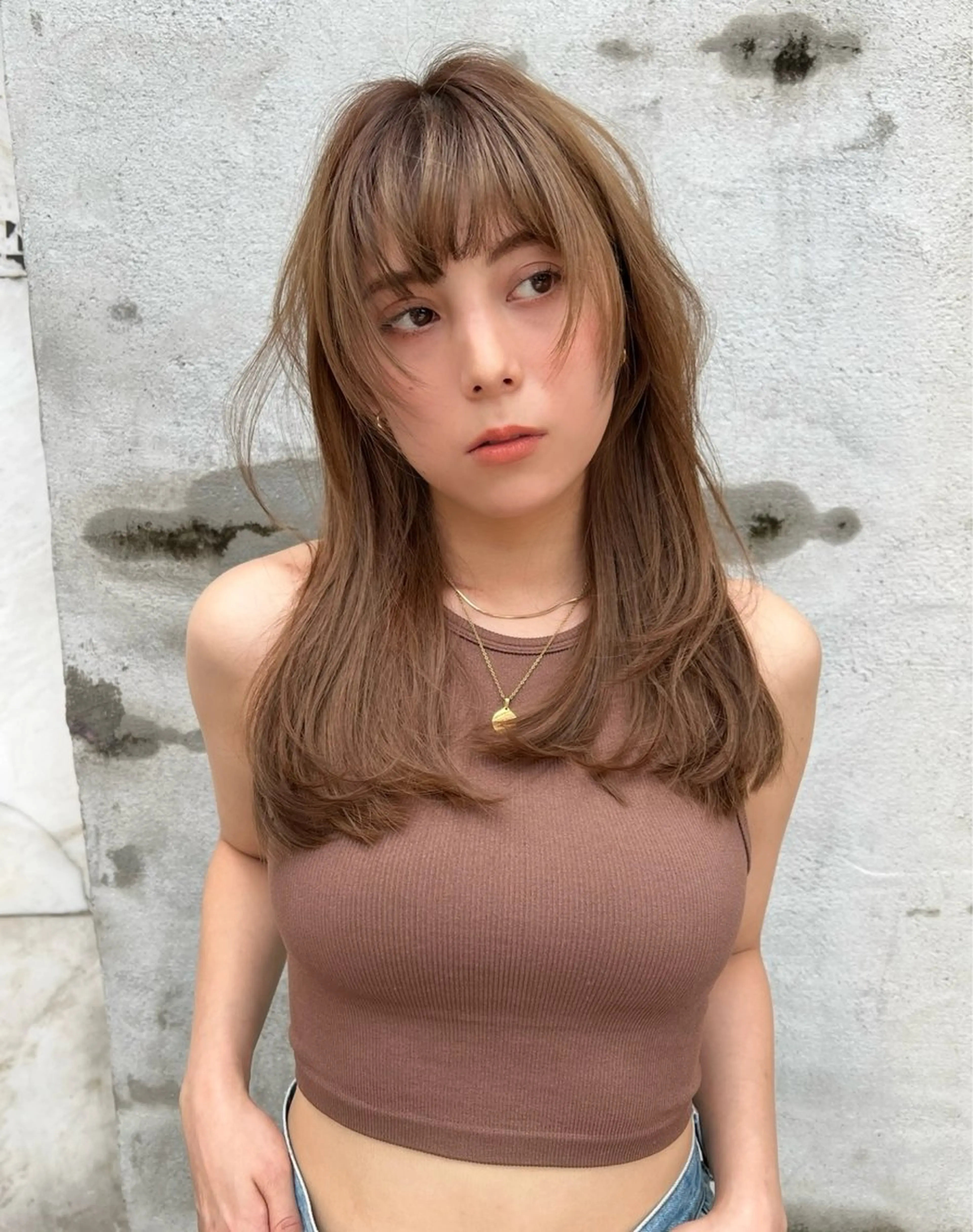 ロング カラー カット ヘアカラー トリートメント salowin所属・吉ヶ別符 亮祐のヘアスタイル