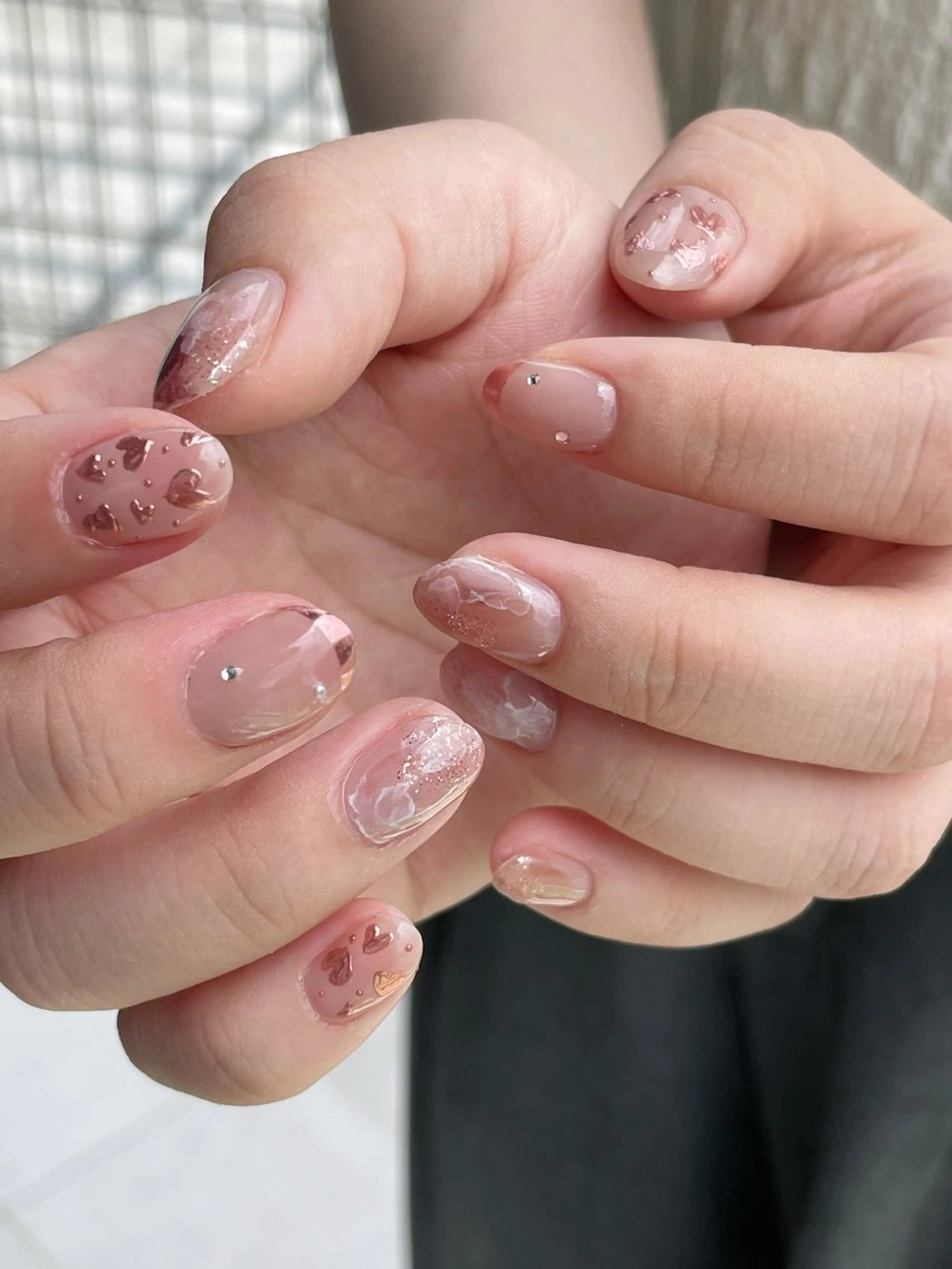 ネイル ピンク ハンドネイル 〜hau nail〜 YUKIのネイルデザイン