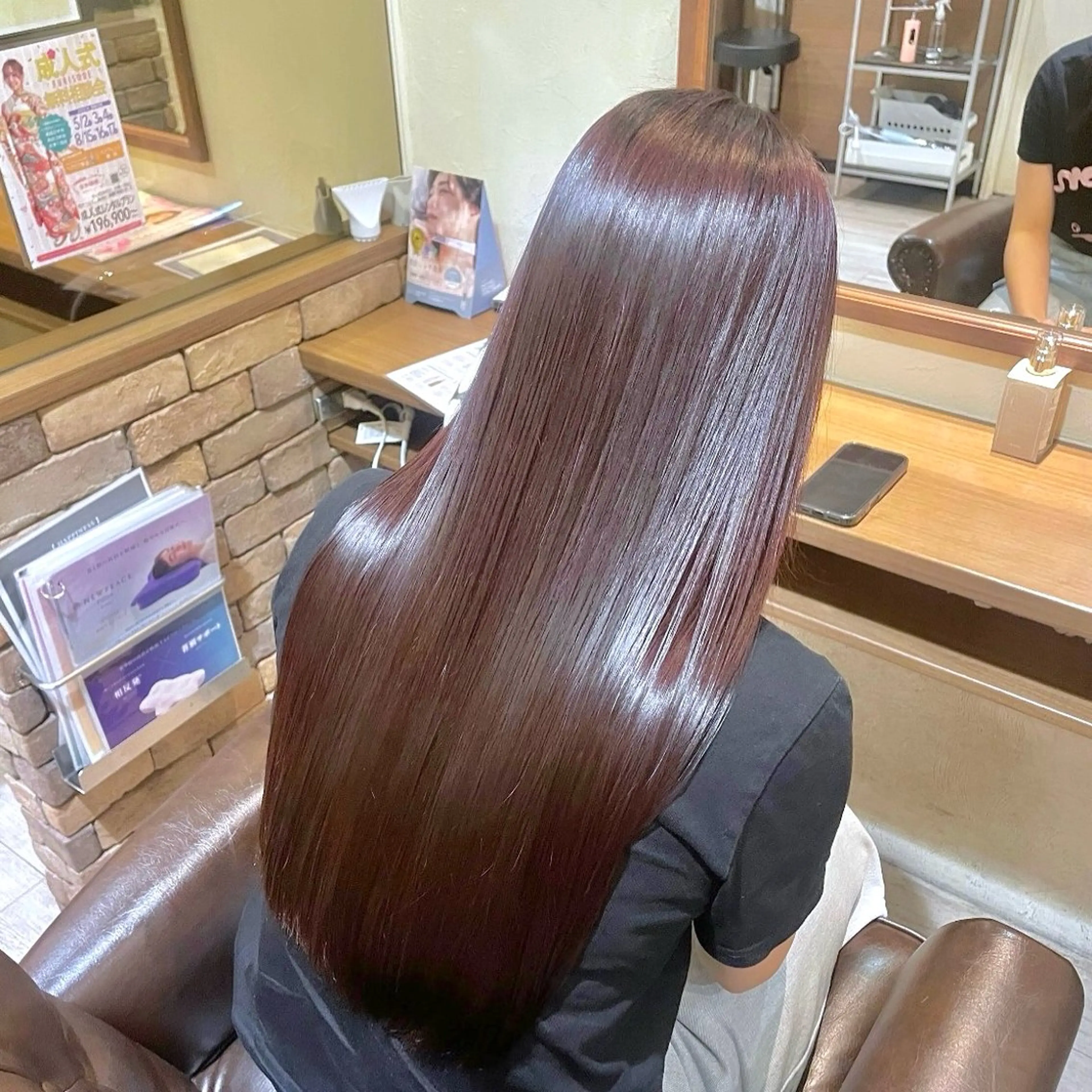 ロング パーマ 髪質改善 ストレートパーマ hiyori /韓国ヘアのヘアスタイル