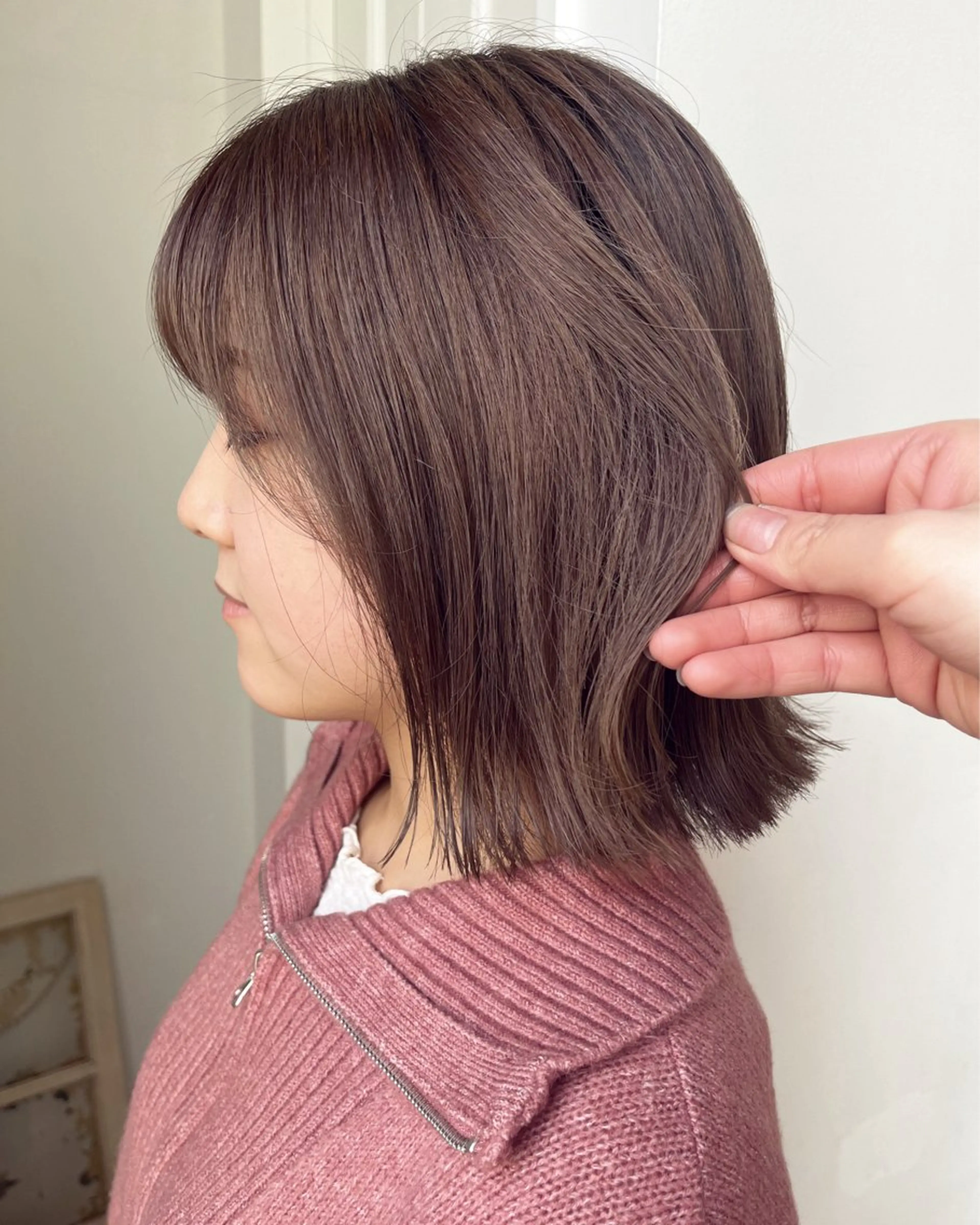 ミディアム カラー ヘアカラー 暖色カラー/似合わせ カット/名古屋/辻のヘアスタイル