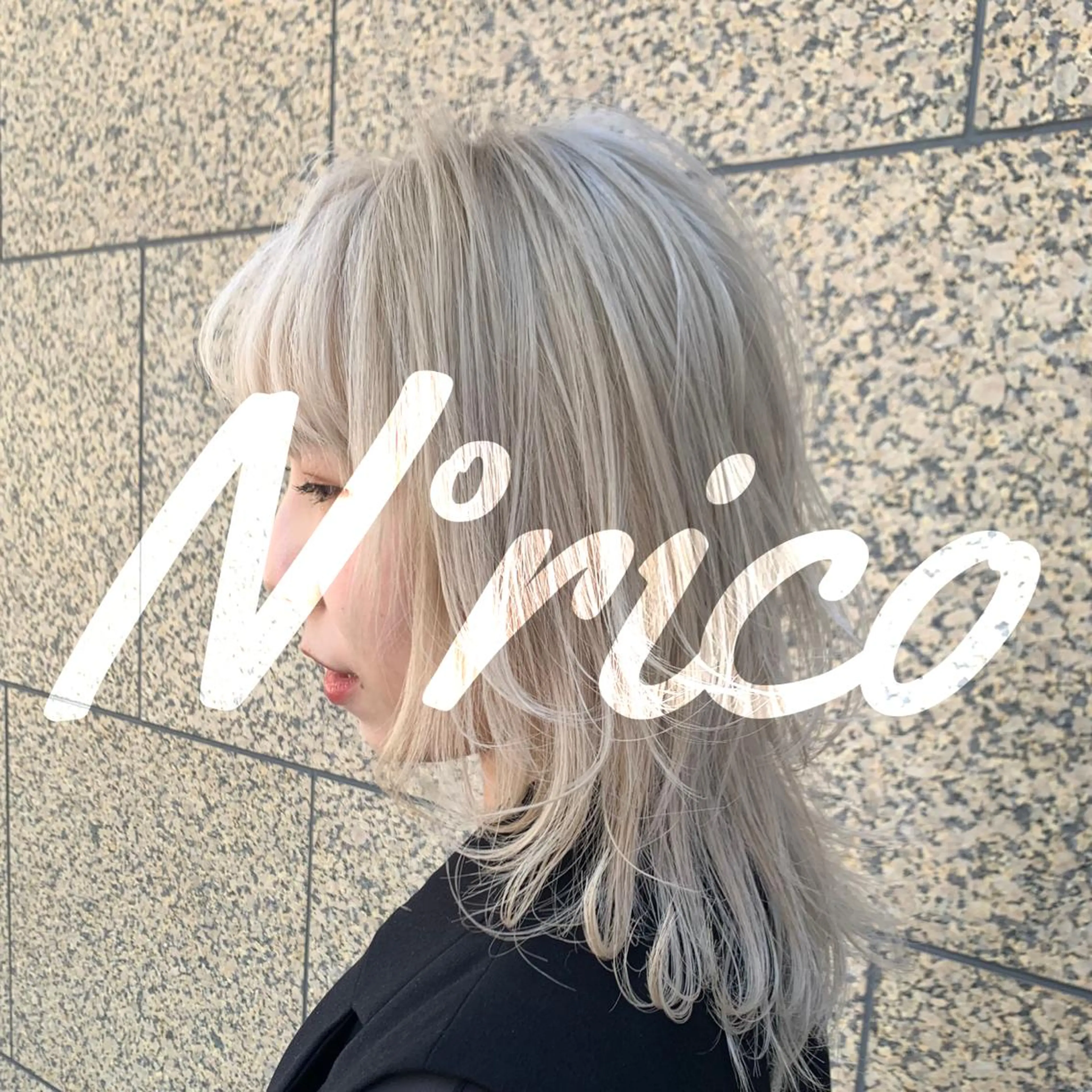 ミディアム ウルフカット 牧内 拓のヘアスタイル