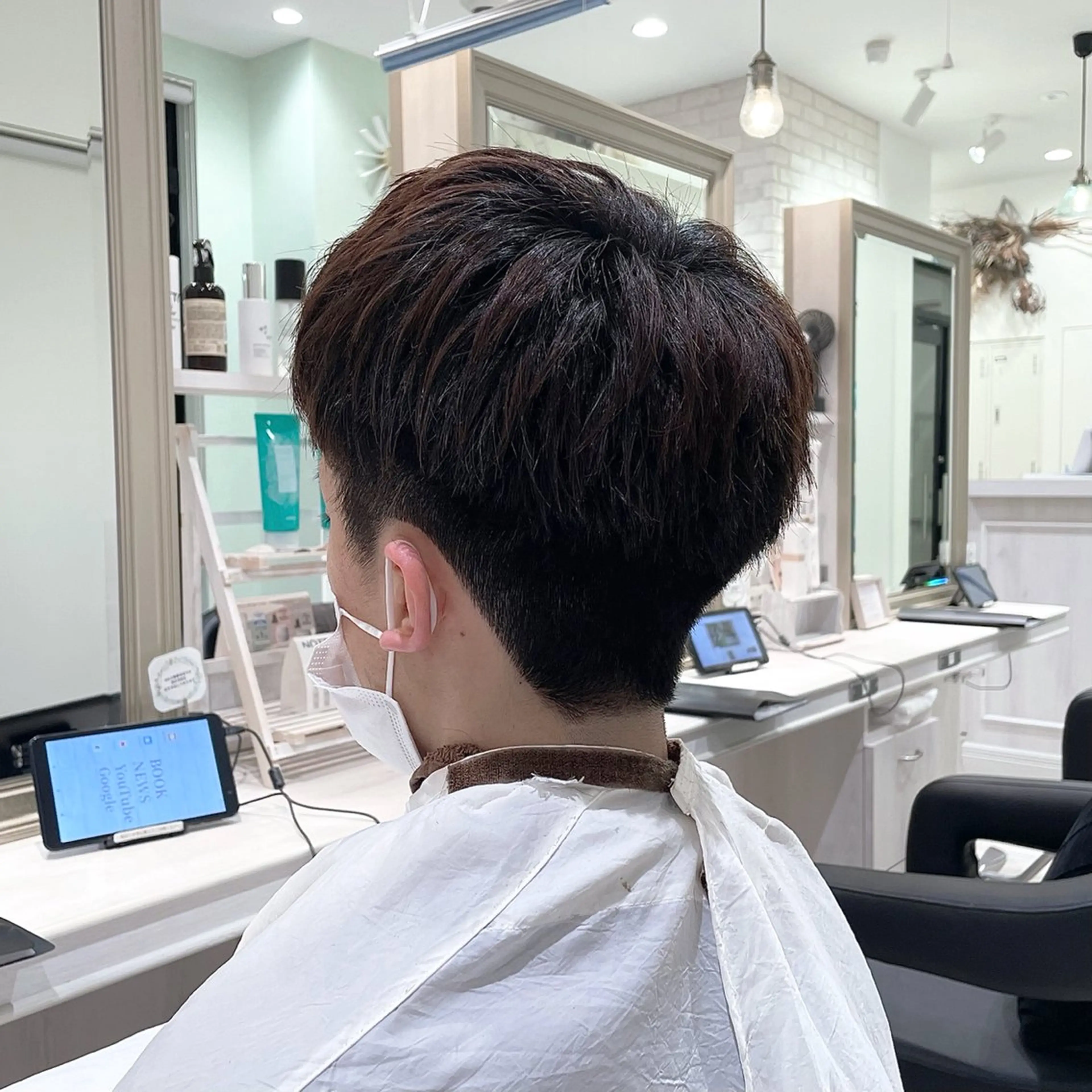 ヘアアレンジ メンズ キッズ カット ヘアセット パク・ボミン小野リエ 韓国ハーフ🦊のヘアスタイル