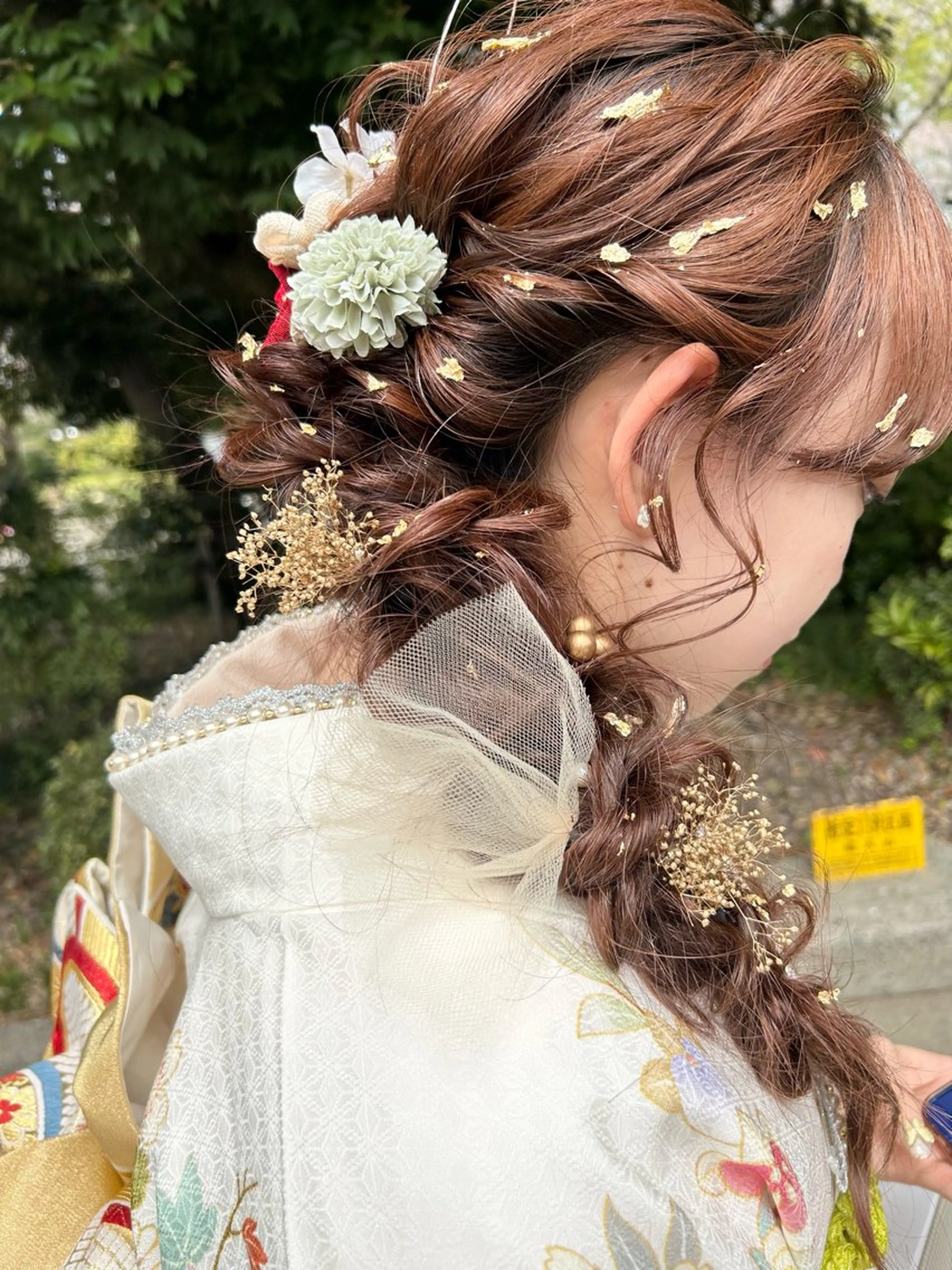 ロング ヘアアレンジ 成人式 ヘアセット ナカジマ ナナのヘアスタイル