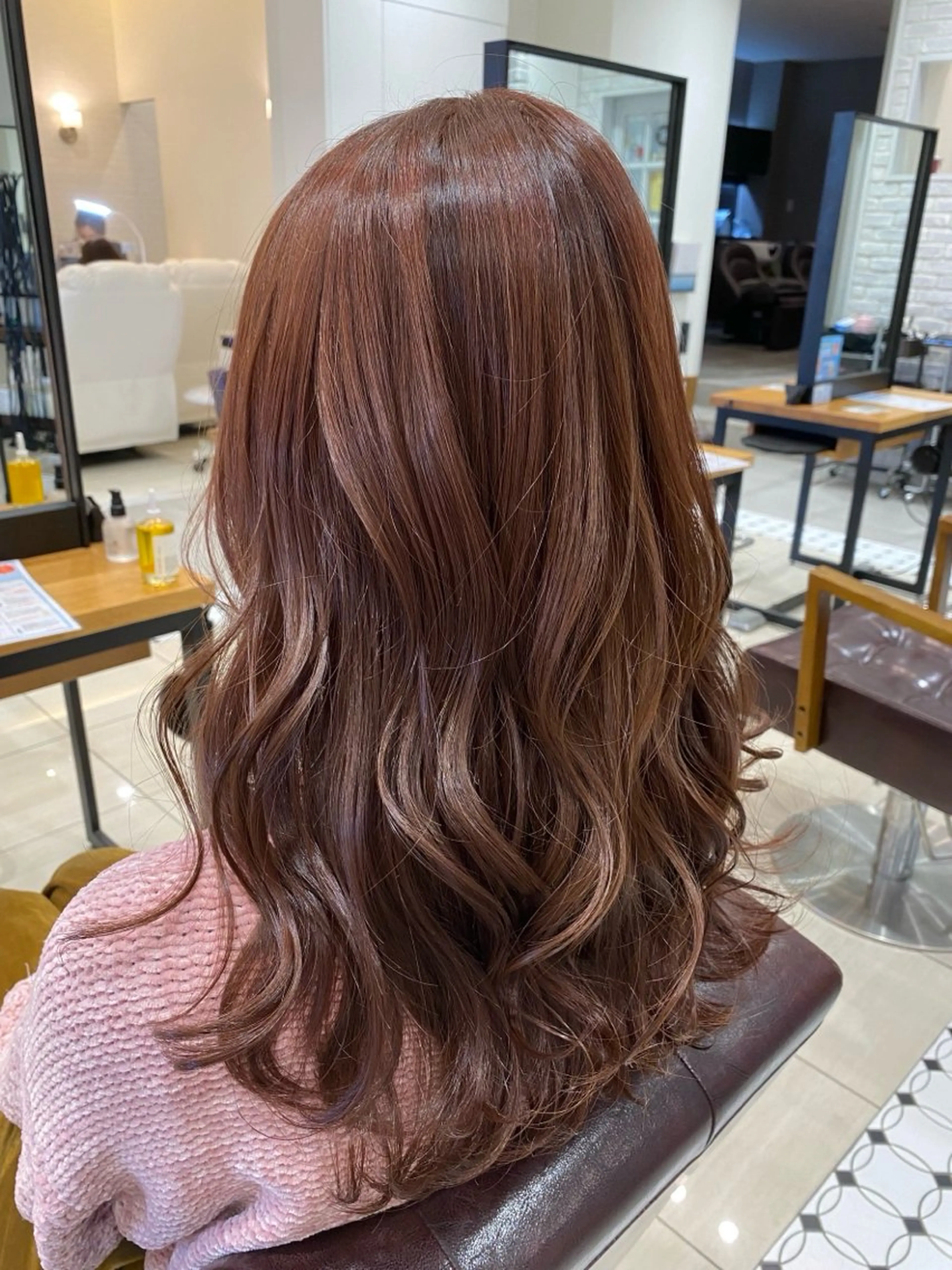 ロング カラー 艶カラー/赤み消しカ ラー/yukiのヘアスタイル