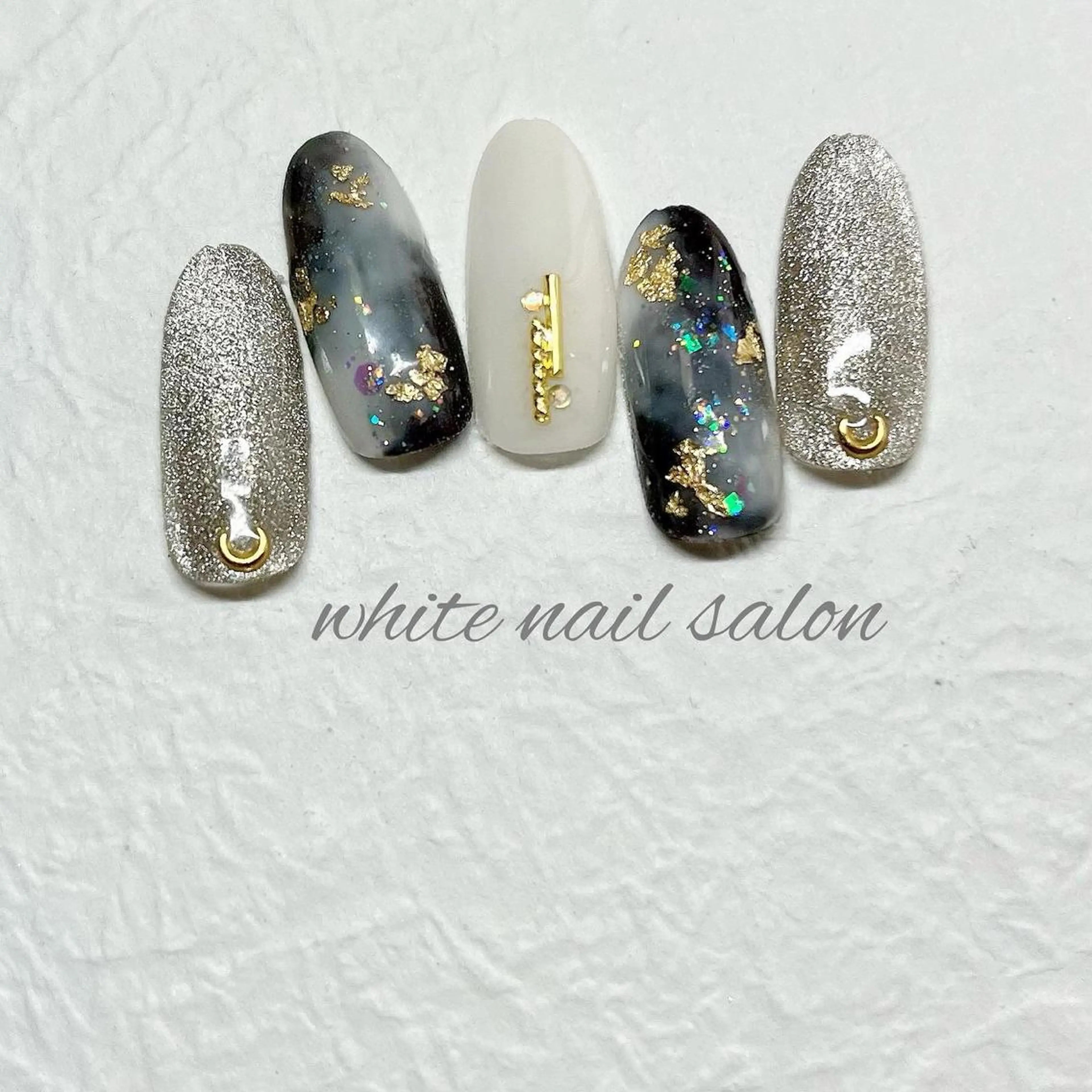 ネイル フットネイル ジェルネイル ハードジェル ラメ(グリッター) 持ち込み ハンドネイル white nail salonのネイルデザイン