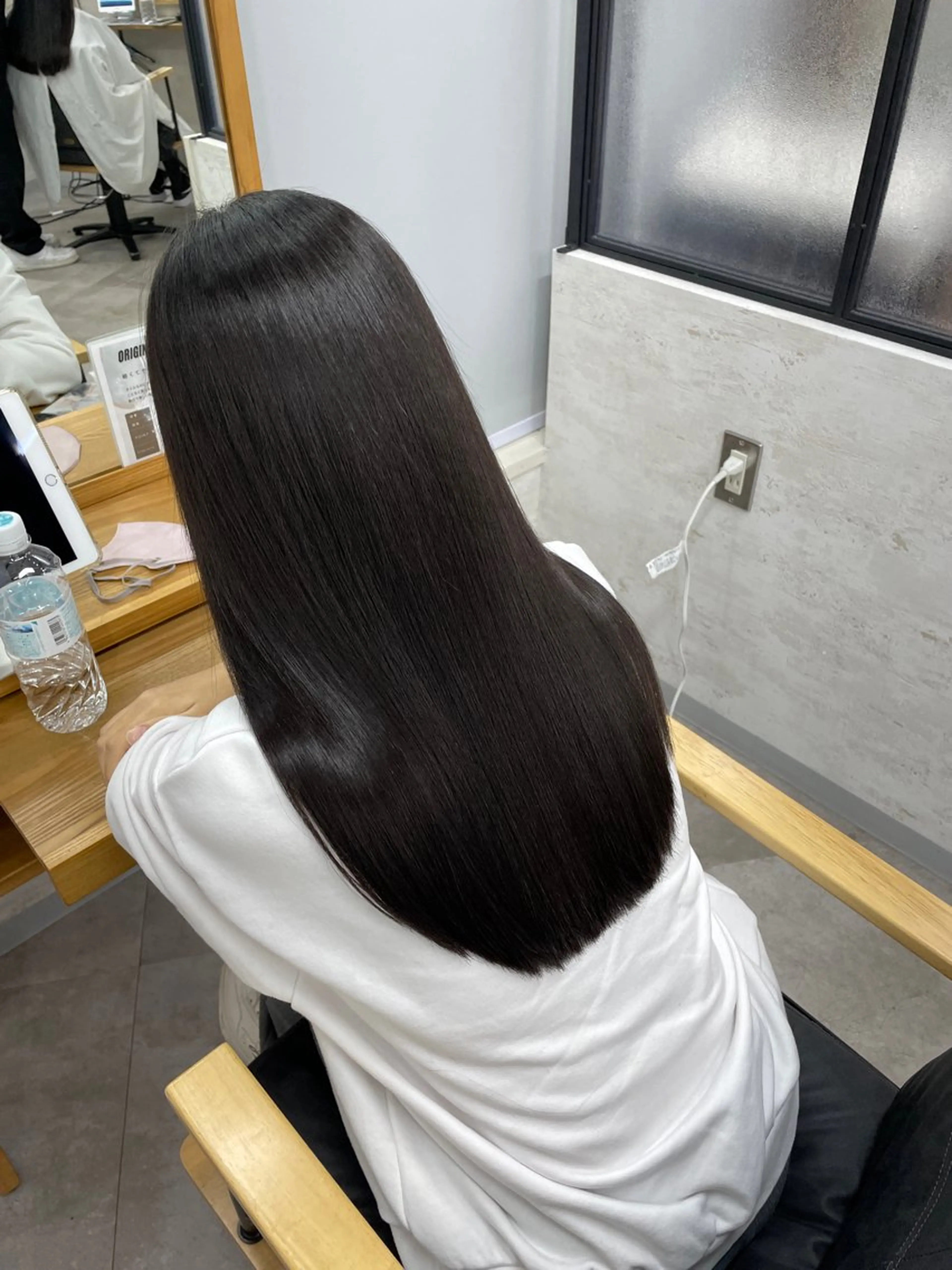 ロング 縮毛矯正 カット 縮毛矯正 maria soa/艶髪ヘアのヘアスタイル