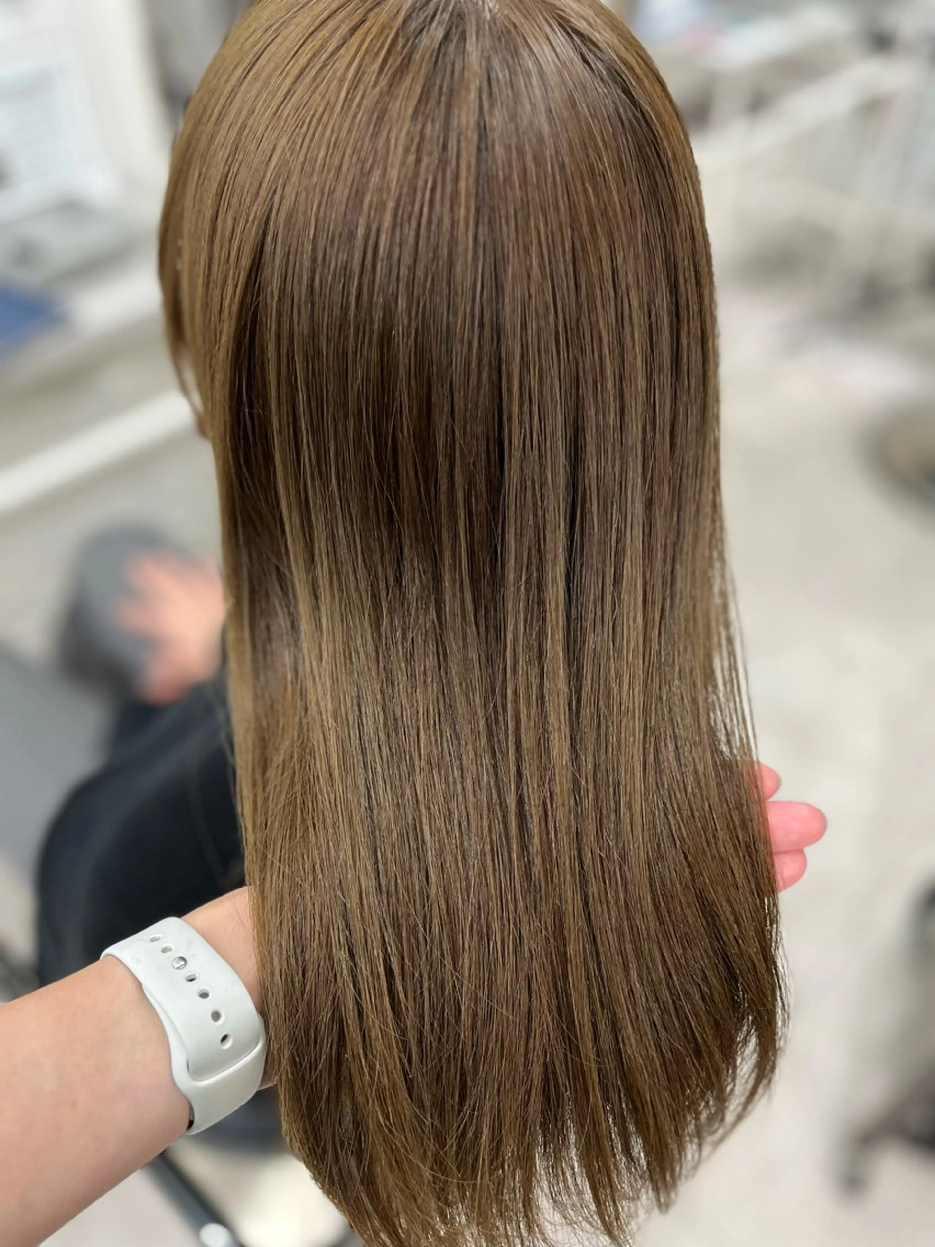 ミディアム カラー ベージュカラー ブリーチ ブリーチなしカラー オリーブベージュ オレンジ カット ヘアカラー トリートメント 🫧ぷる艶カラー🫧 Yuubi🦩のヘアスタイル